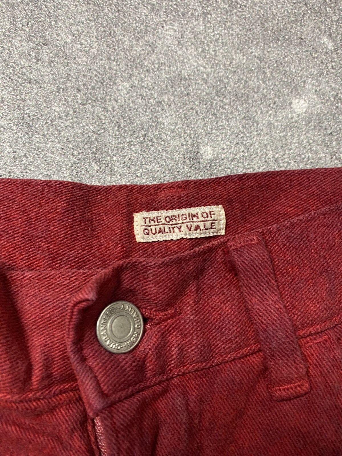 14th Addiction × BUFFALO BOBS × Japanese Brand 2000s Vale Flared Red Jeans Size US 26 / EU 42 - 4 Thumbnail
