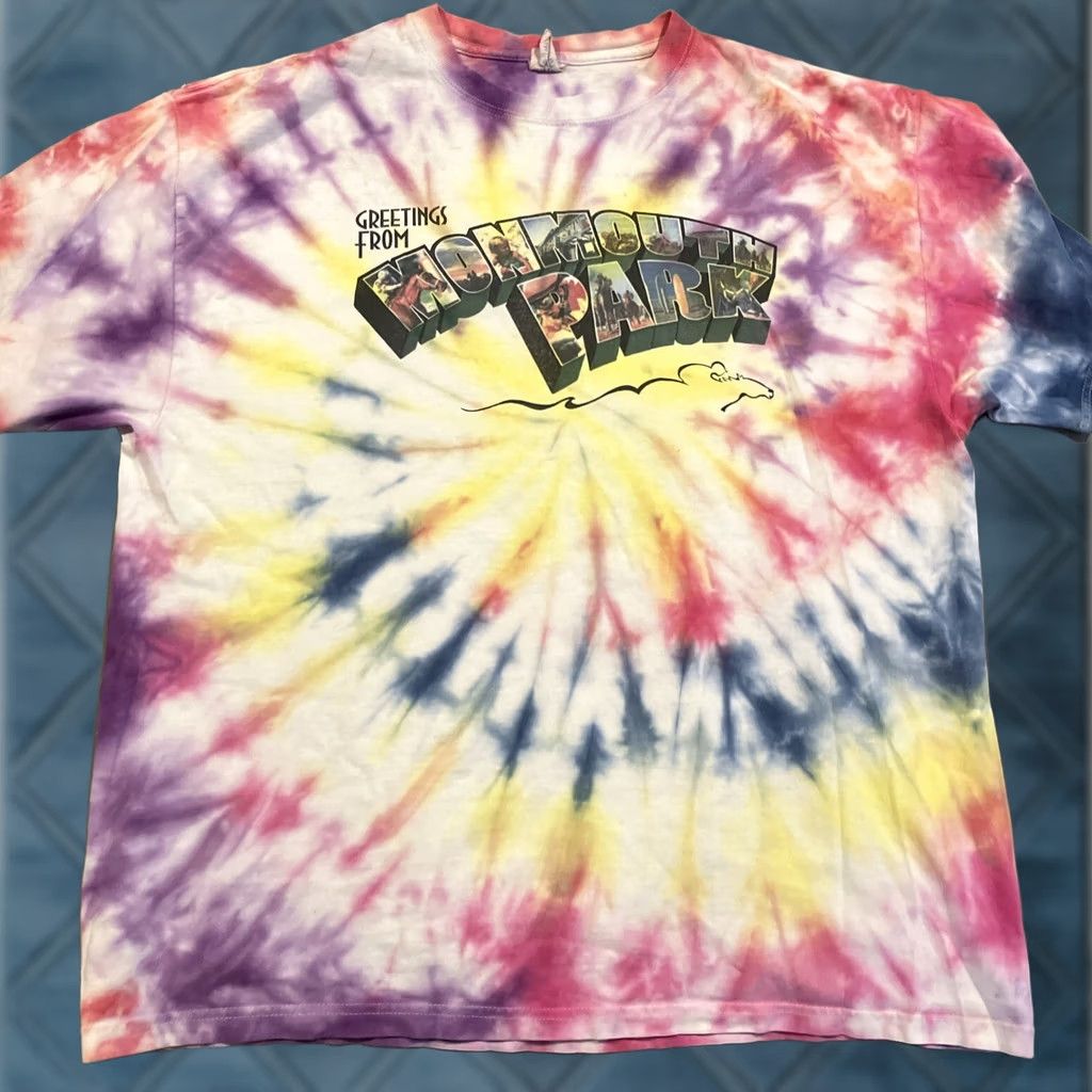 Delta VINTAGE Greetings Fron Monmouth Park Tie Dye T Shirt Springsteen RARE XL Men Size US XL / EU 56 / 4 - 1 Thumbnail