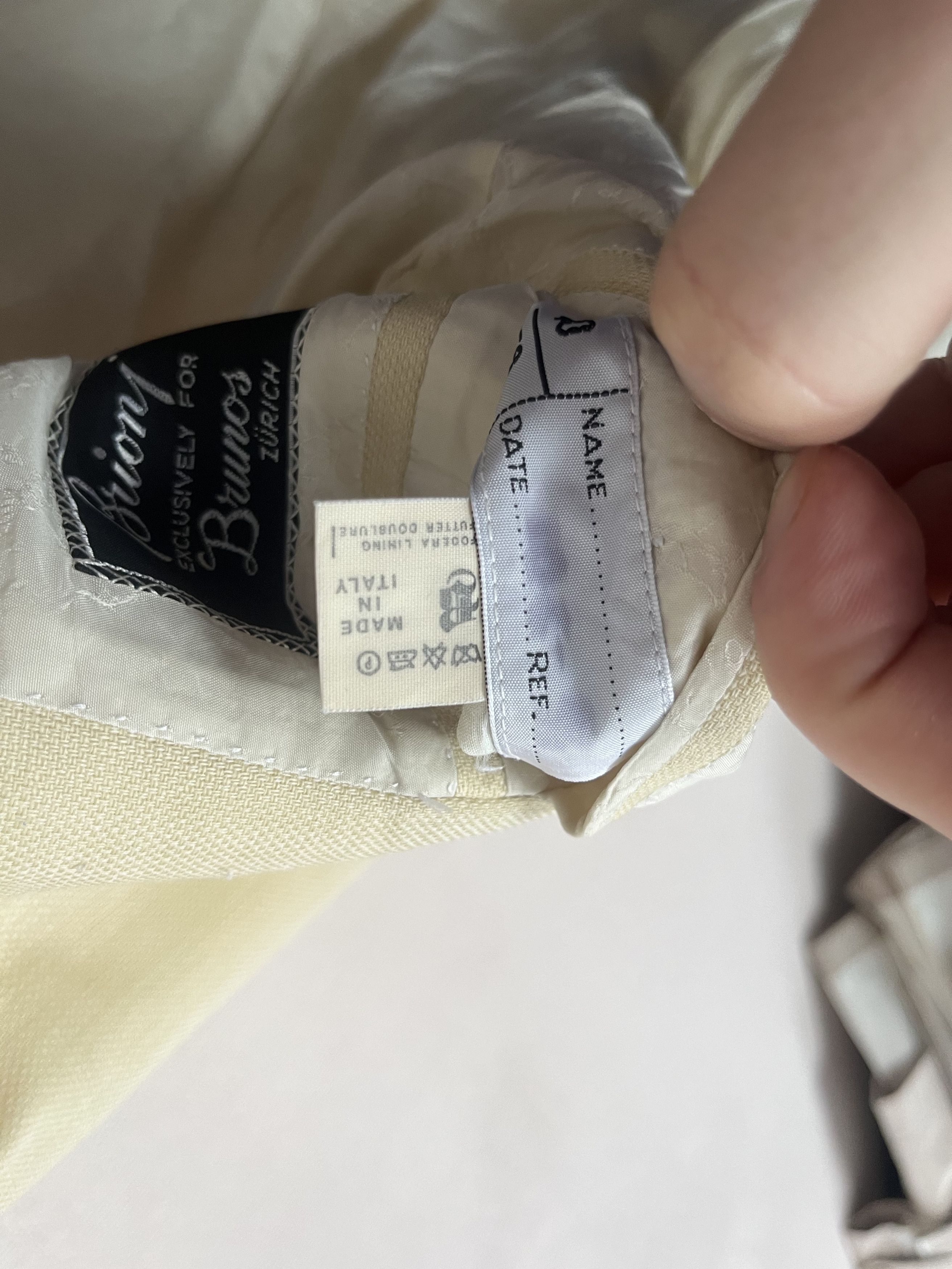 Brioni BRIONI Brunos Roma Beige Blazer IT50/US40 2 Buttons Size 50R - 13 Thumbnail