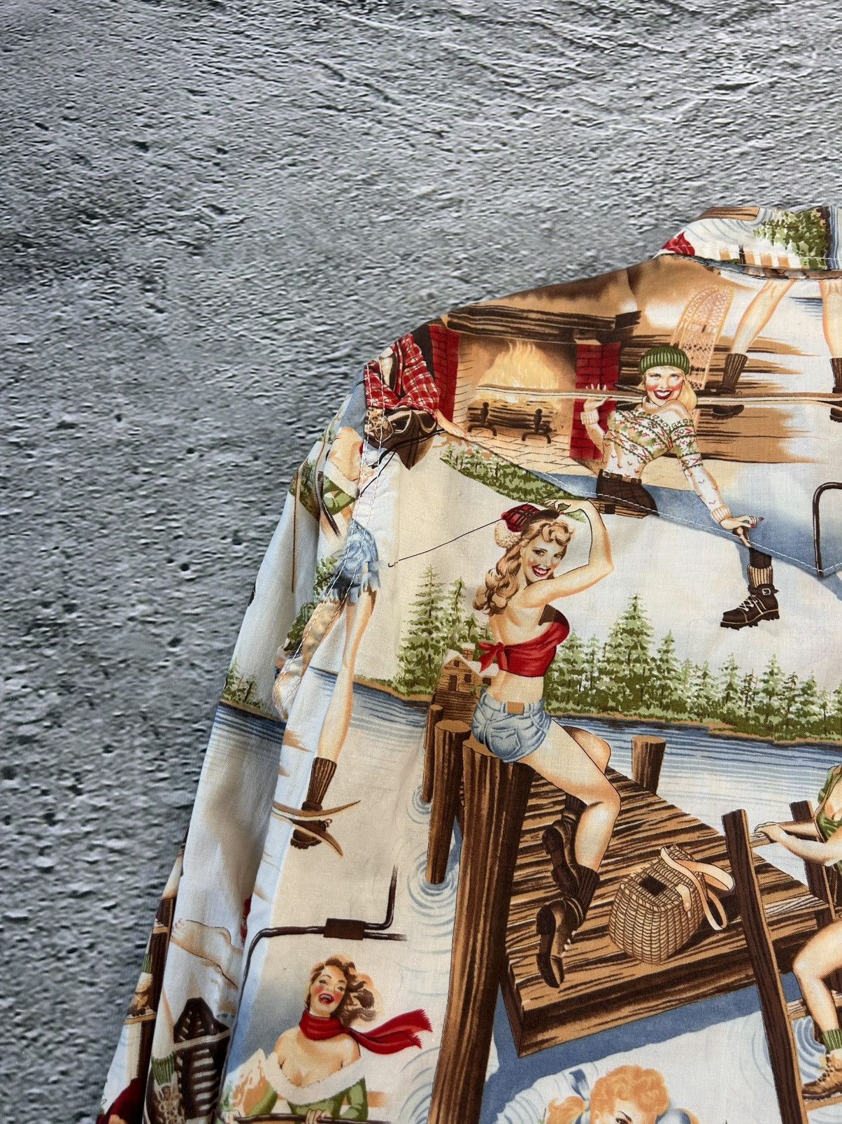 Evisu Evisu shirt button-up playboy style sexy fullprint Size US S / EU 44-46 / 1 - 11 Thumbnail