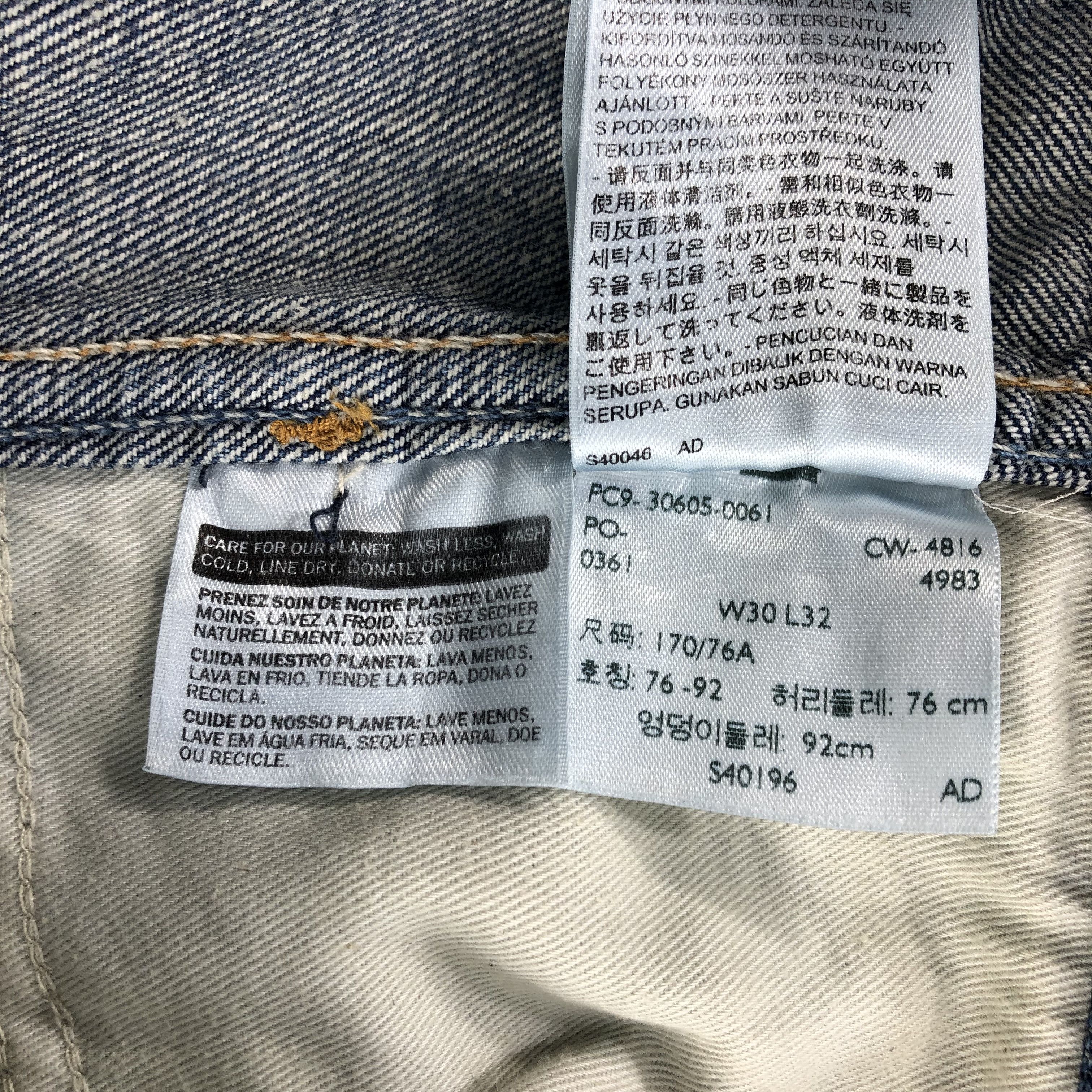 Levi's Vintage Levis 605 Jeans Orange Tab Distressed Denim KJ714 Size US 30 / EU 46 - 10 Thumbnail