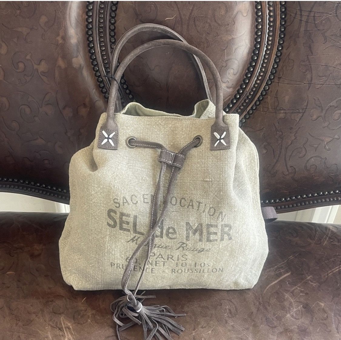 Other Myra-Sel De Mer Bucket Backpack In Drift Olive Size ONE SIZE - 5 Thumbnail