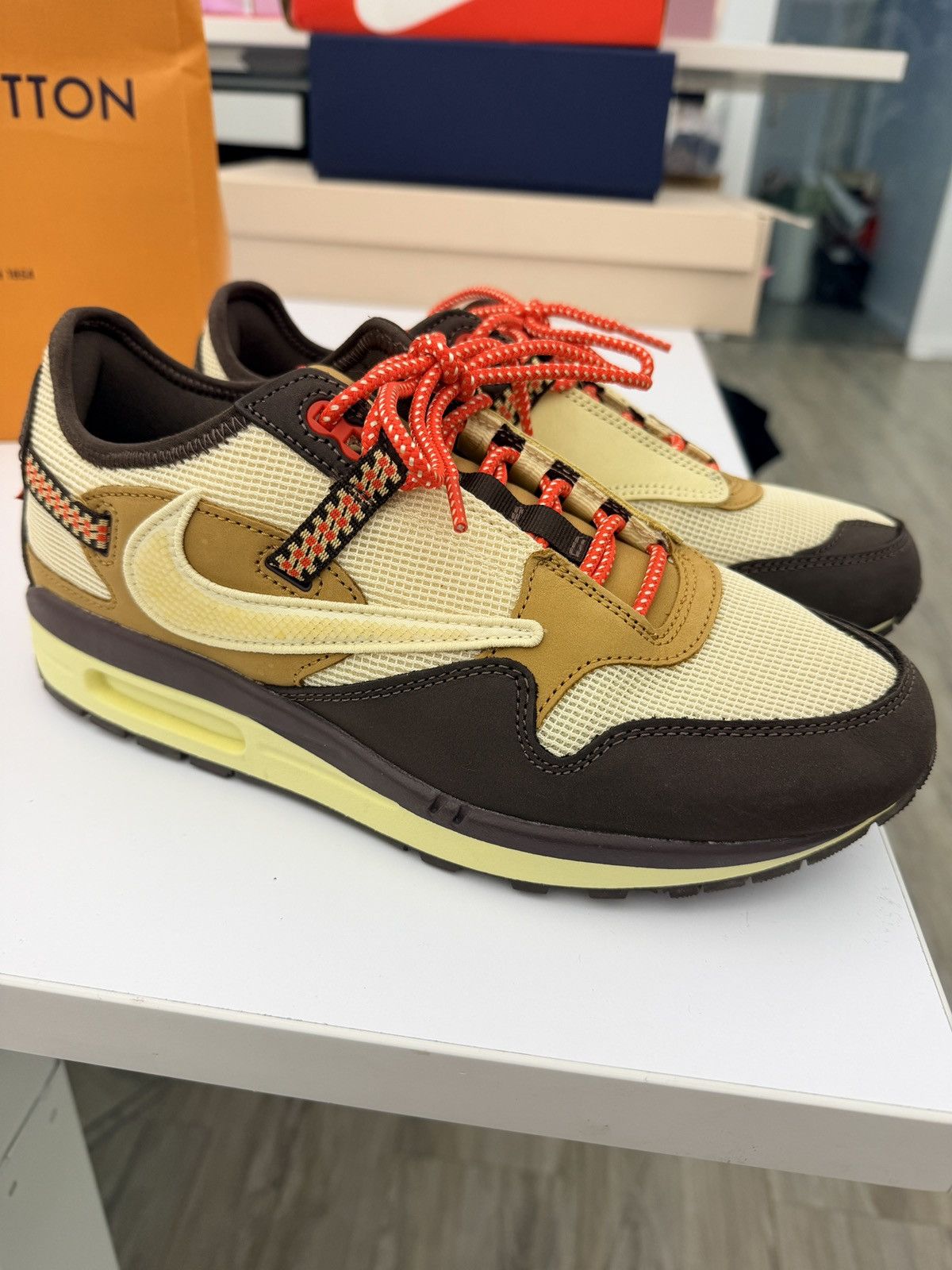 Nike Air Max 1 Travis Scott Cactus Jack Baroque Brown, Men's (Size 9.5)
