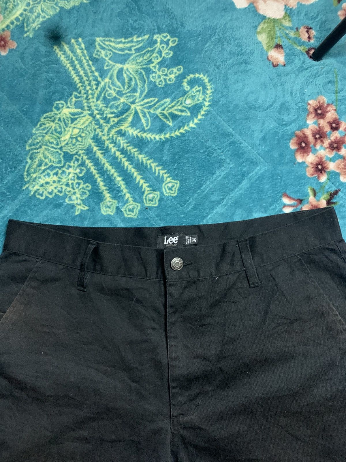Lee Lee Uniform Workwear Chino Short 34 Black Size US 34 / EU 50 - 3 Thumbnail