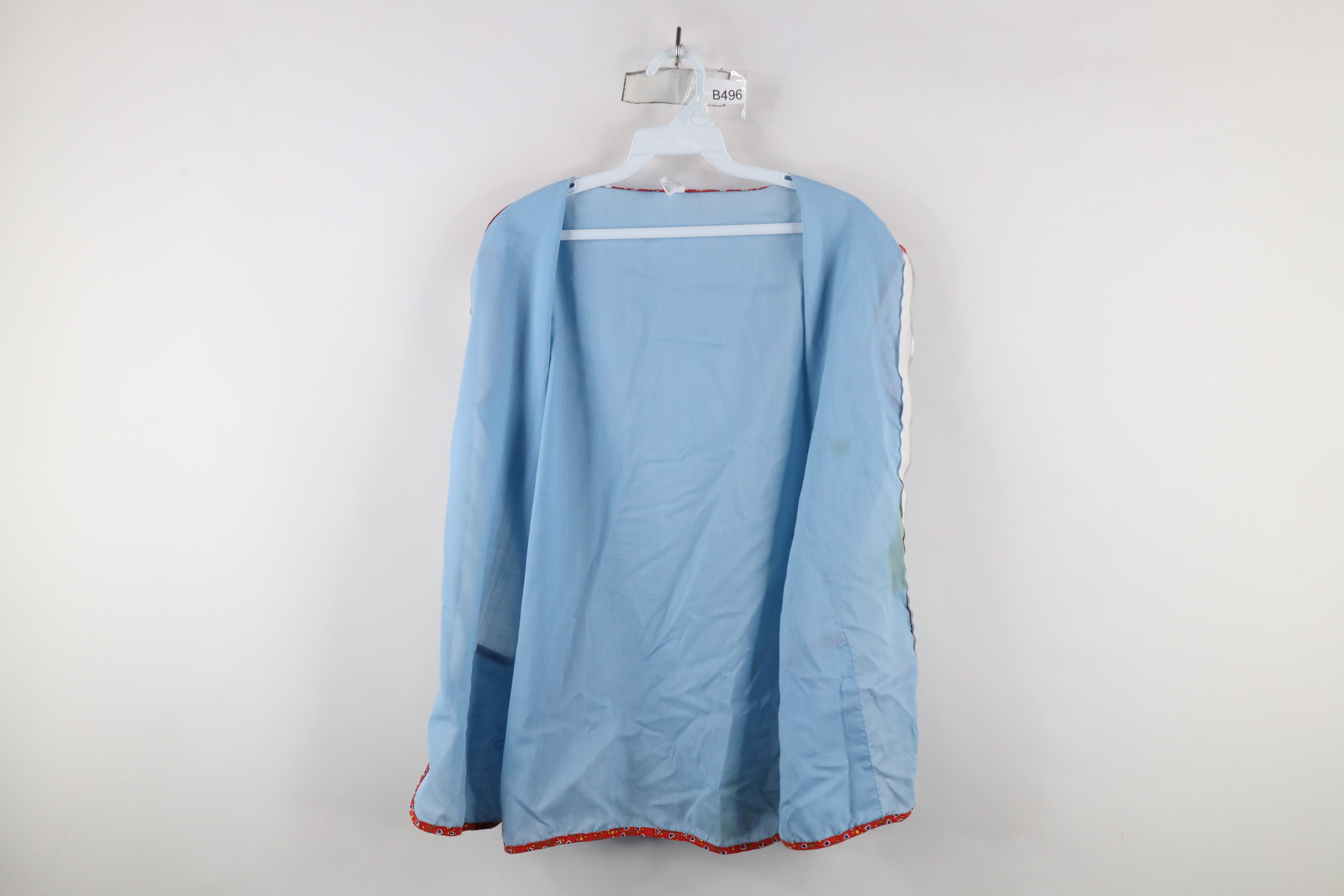 Vintage Vintage 70s Streetwear Heart Flower Trim Full Zip Vest USA Size L / US 10 / IT 46 - 9 Thumbnail