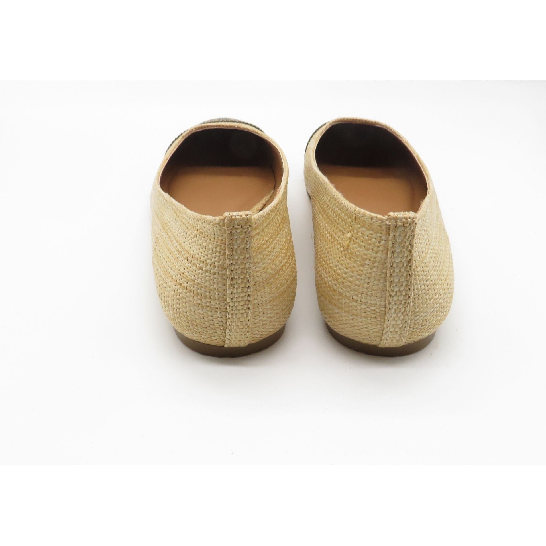 Other Kensie Women's Woven Flats Beige Brown Cap Toe Slip-On Casua Size US 6.5 / IT 36.5 - 4 Thumbnail