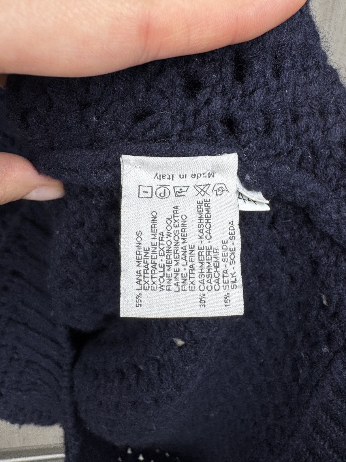 Other Della Ciana open knit poncho wool cashmere silk sweater Size M / US 6-8 / IT 42-44 - 11 Thumbnail
