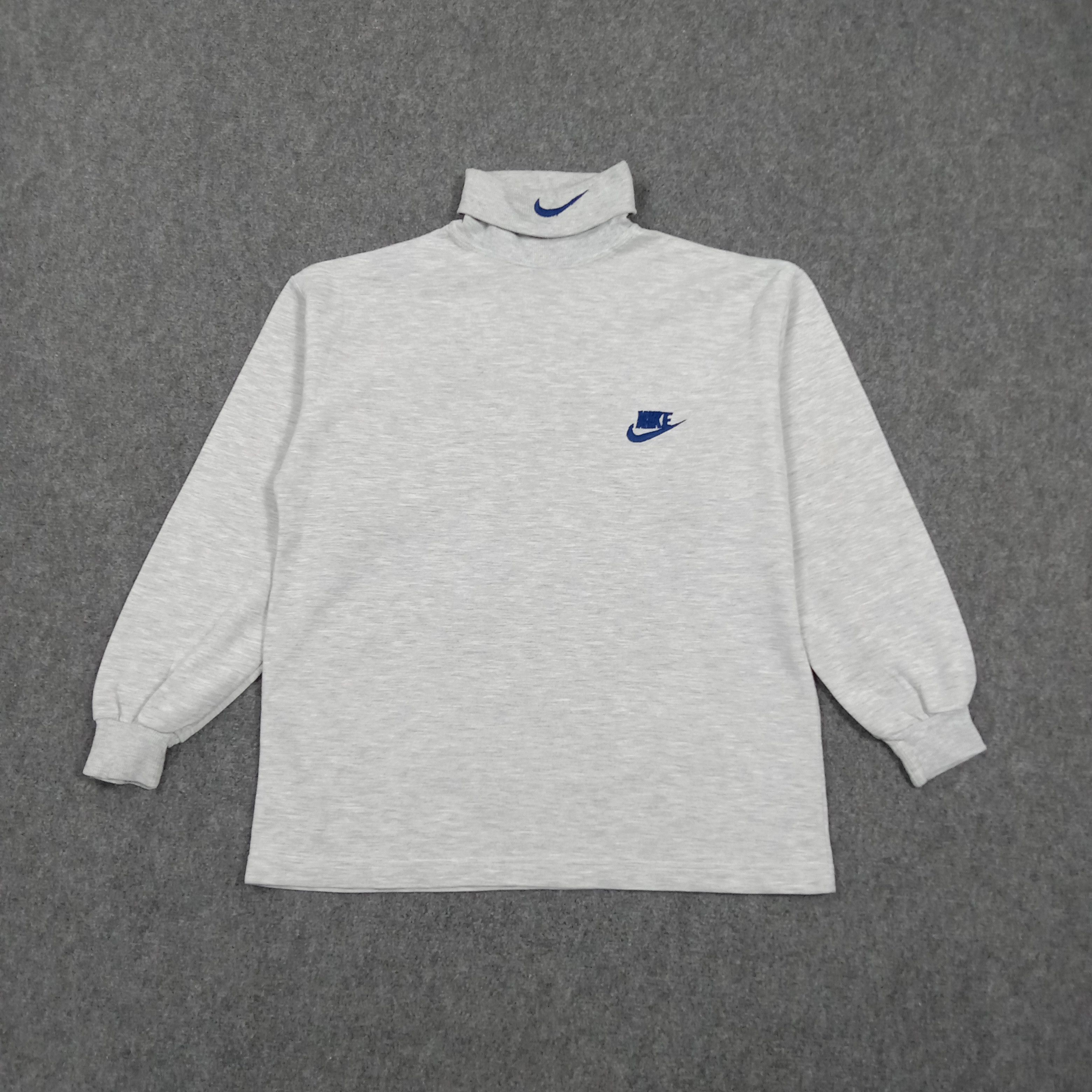 Nike 90's Nike Center Swoosh Turtleneck Sweatshirt C293N24 Size US M / EU 48-50 / 2 - 1 Thumbnail