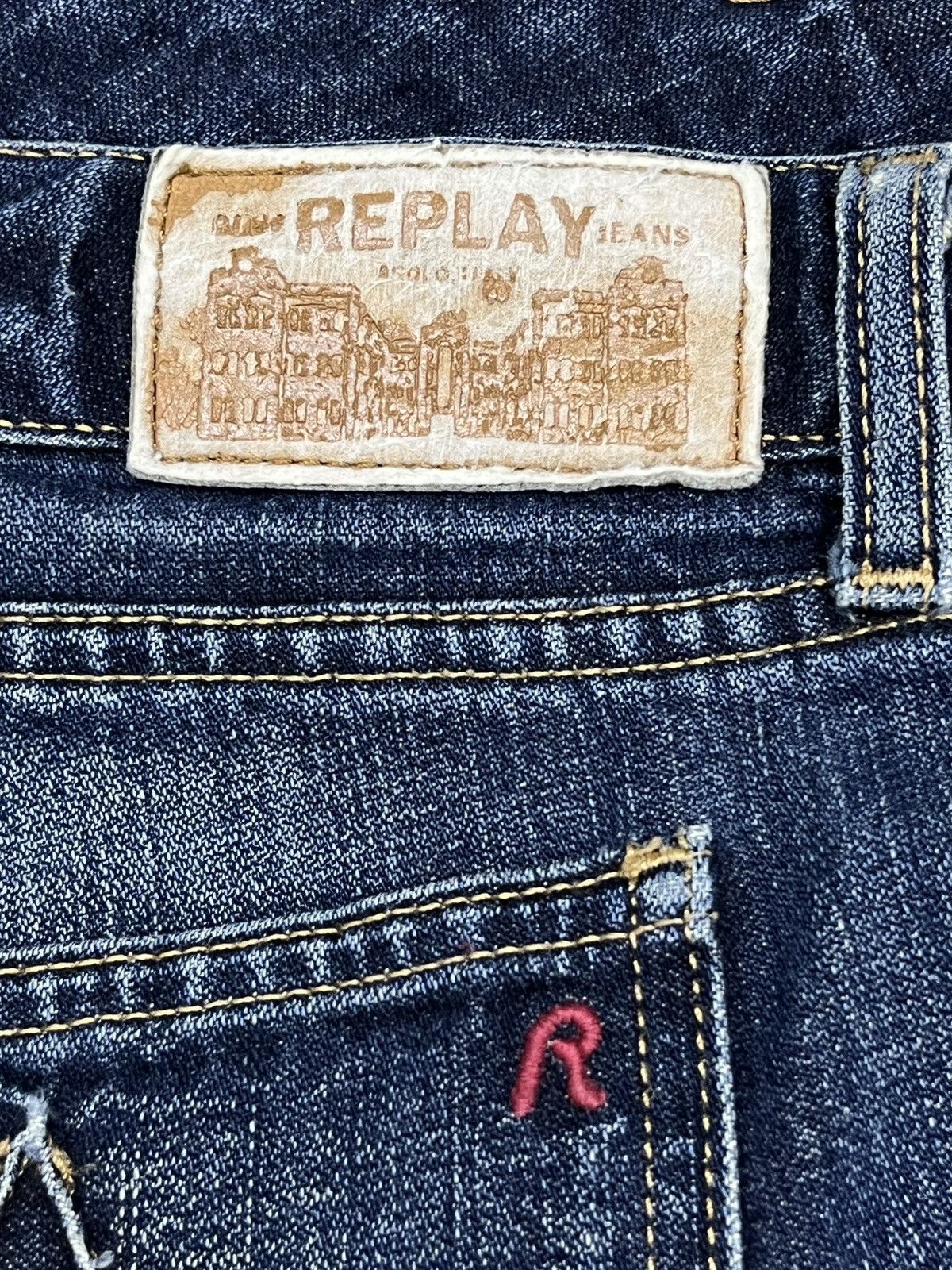 Replay Vintage Replay Italy Bootcut Flare Denim Y2K Fade Size 31" - 7 Thumbnail