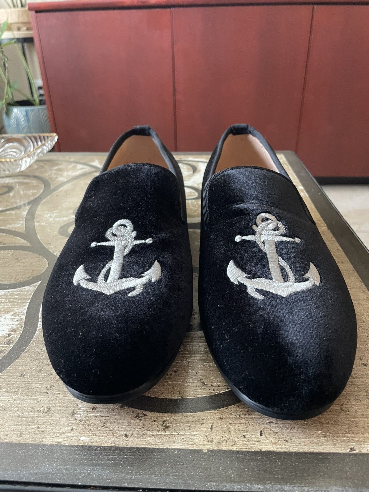 Other Ferucci Formal Slip Ons Velvet w/Anchors Size US 11 / EU 44 - 1 Thumbnail