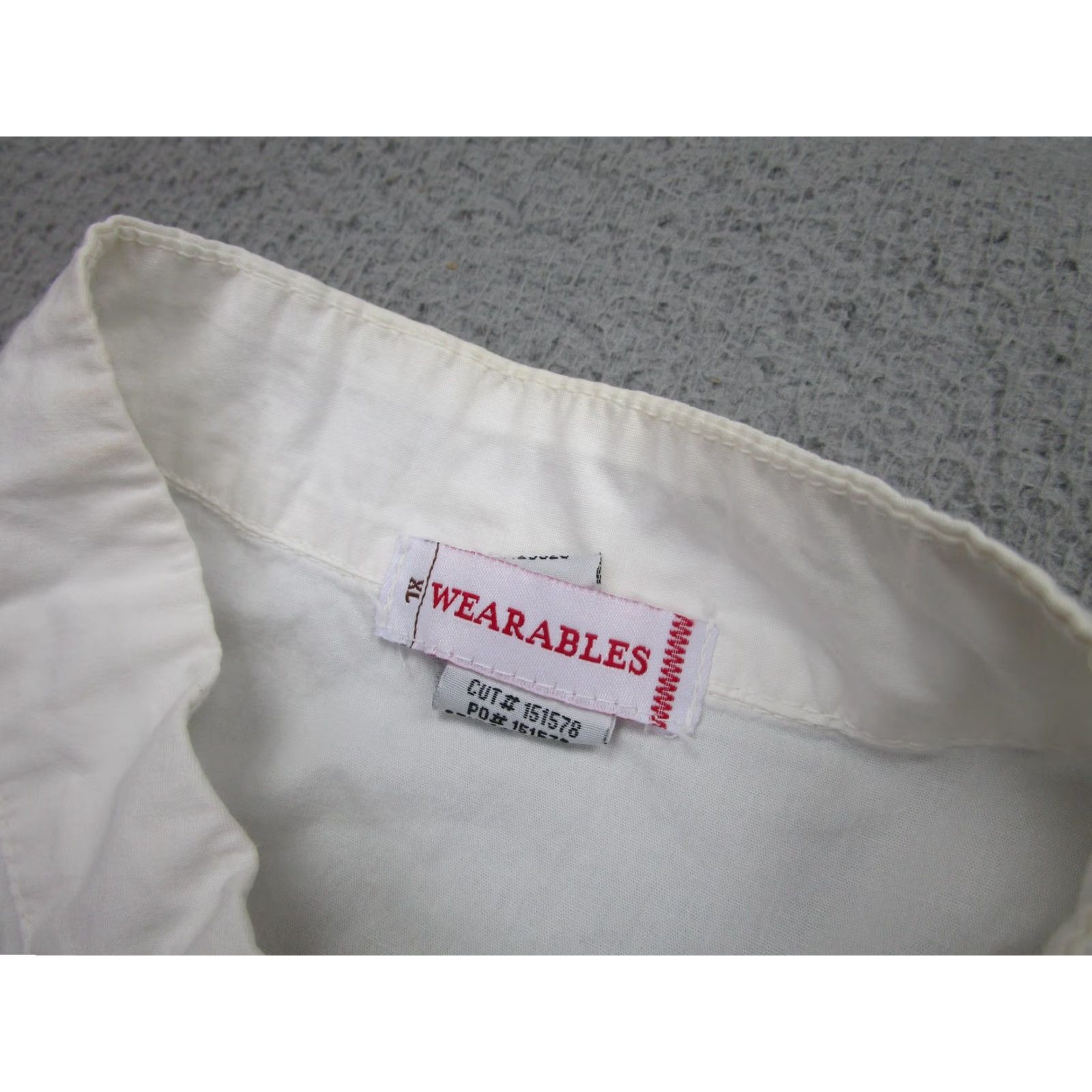 B Sides VINTAGE? Actually not vintage. Wearables Jacket Women 2X White Zip Front Grommet Sides Ruched Back 3/4 Sleeve Size XXL / US 16-18 / IT 52-54 - 7 Thumbnail