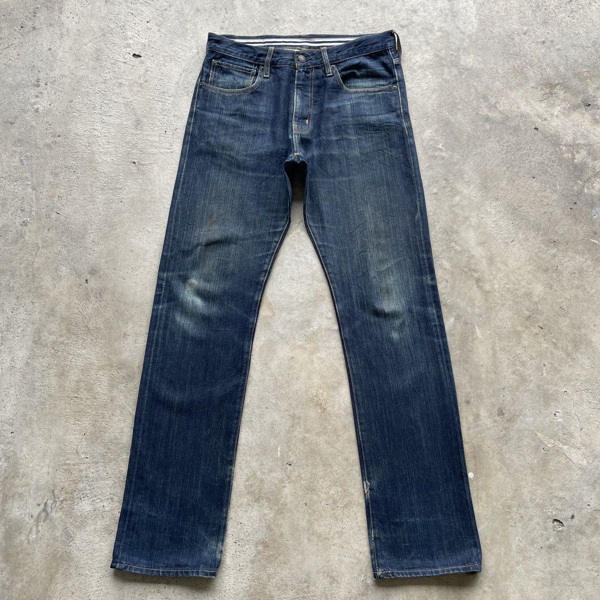 Japanese Brand W32x33💥 Vintage Beams Dark Blue Denim Jeans Pants Size US 32 / EU 48 - 1 Thumbnail