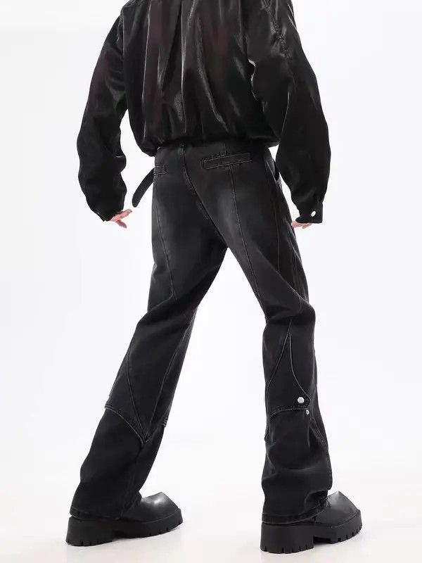 VIBE High street vibe button deconstructed straight jeans Size US 34 / EU 50 - 2 Thumbnail