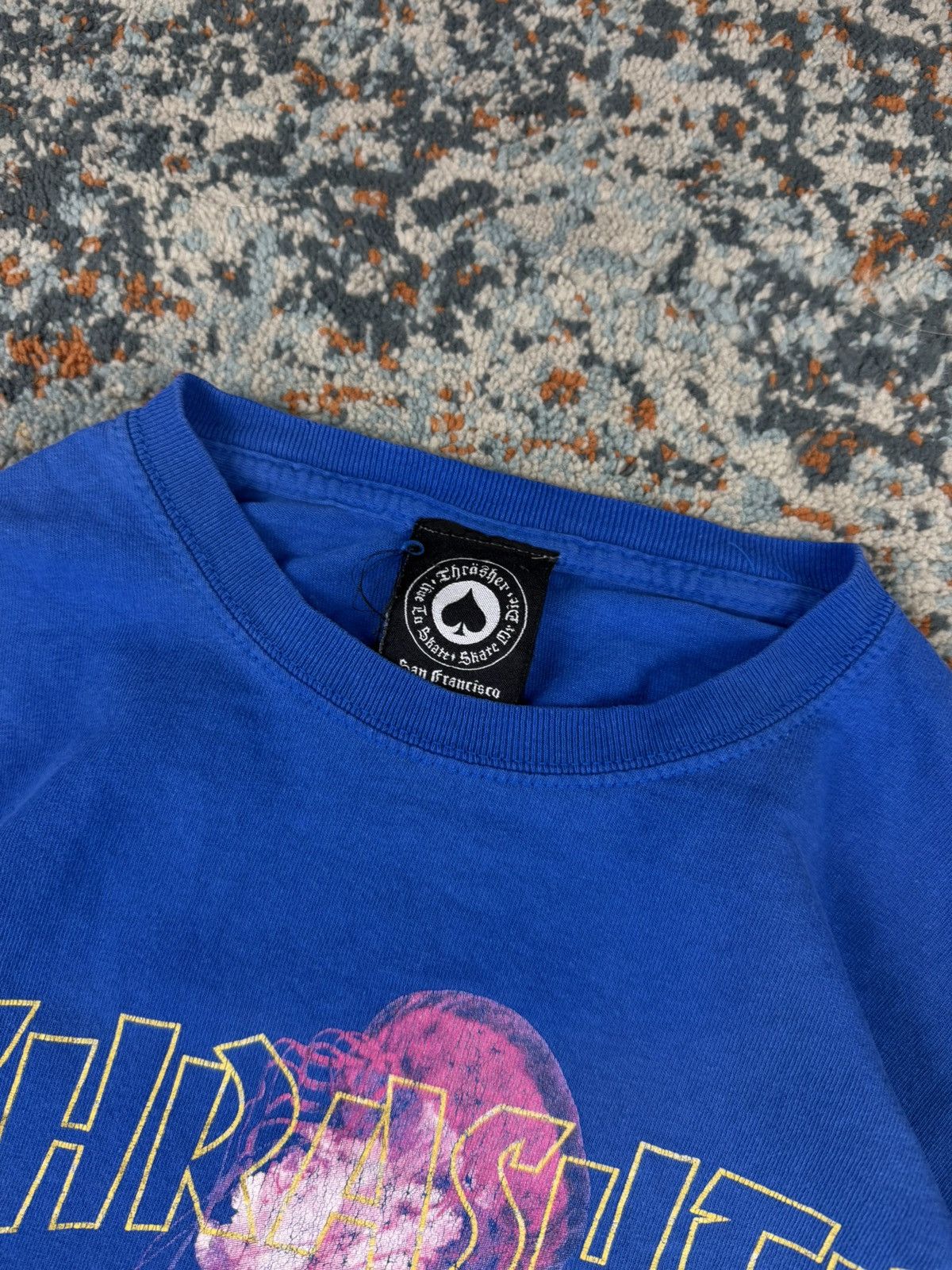 Thrasher × Vintage Vintage 00s Thrasher skateboard magazine jellyfish tee Size US M / EU 48-50 / 2 - 7 Thumbnail