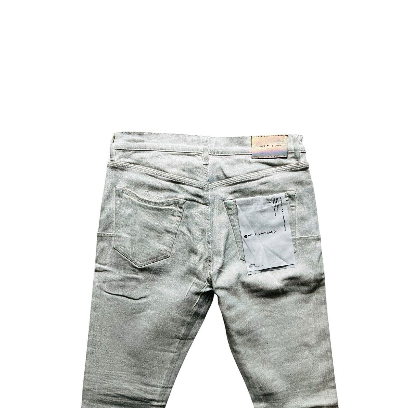 Purple × Purple Brand Purple Brand Jeans Mens Slim Fit White P001 Size 31/30 Size US 31 - 4 Thumbnail