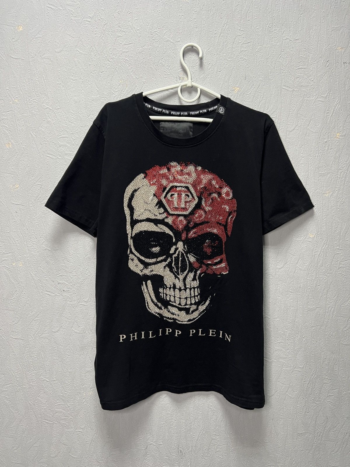 Philipp Plein Philipp Plein Skull Rhinestone T-Shirt Black Size US XL / EU 56 / 4 - 1 Thumbnail