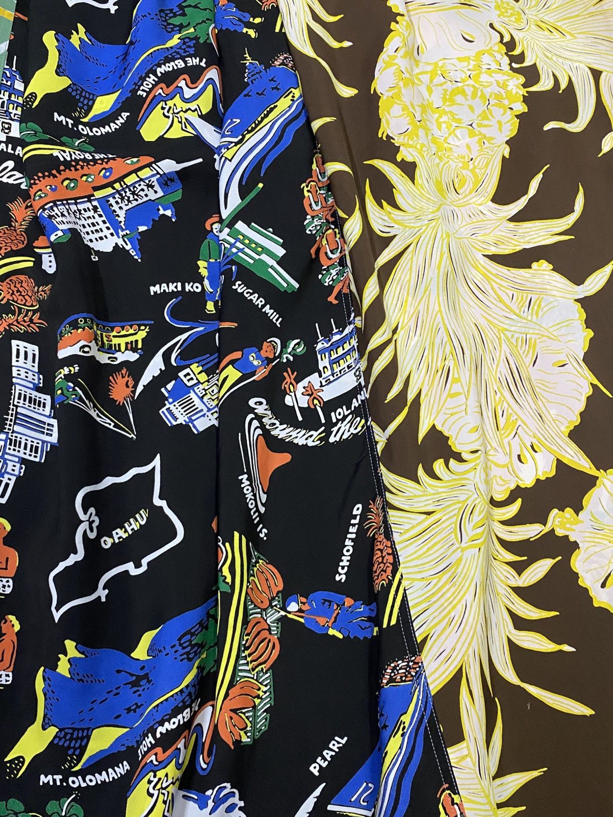Sun Surf Sun Surf X Beams Rayon Hawaiian Midi Skirt Size 30" / US 8 / IT 44 - 12 Thumbnail
