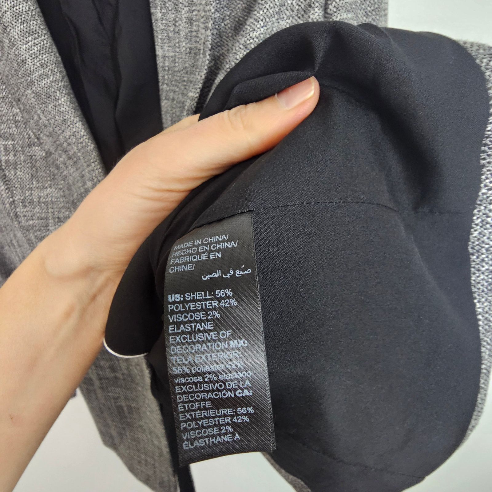 White House Black Market White House Black Market Blazer Gray One-Button Blazer 8 Size M / US 6-8 / IT 42-44 - 7 Thumbnail