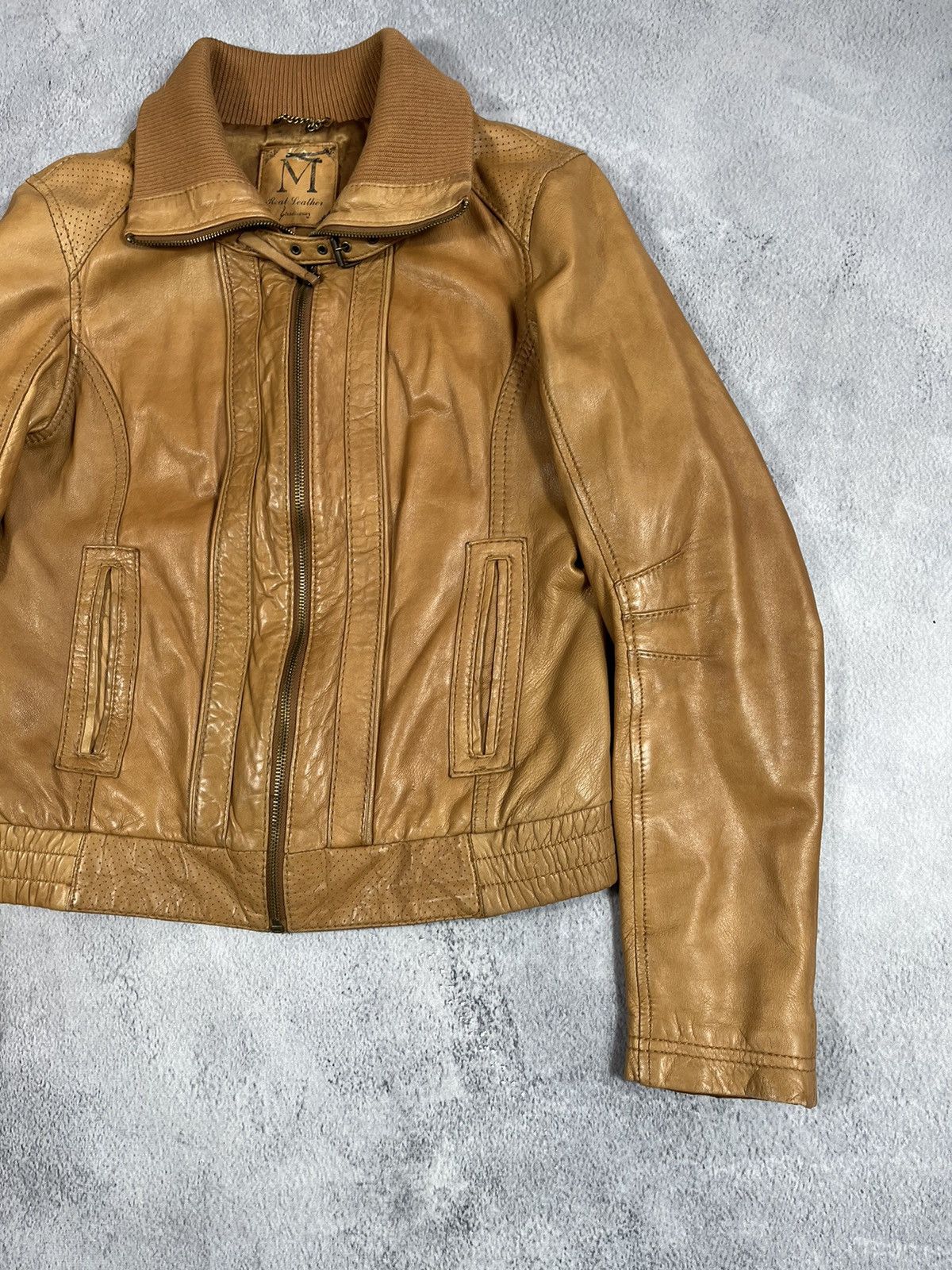 Leather Vintage Y2K Japanese Aviator Leather Jacket Bomber M Size M / US 6-8 / IT 42-44 - 3 Thumbnail