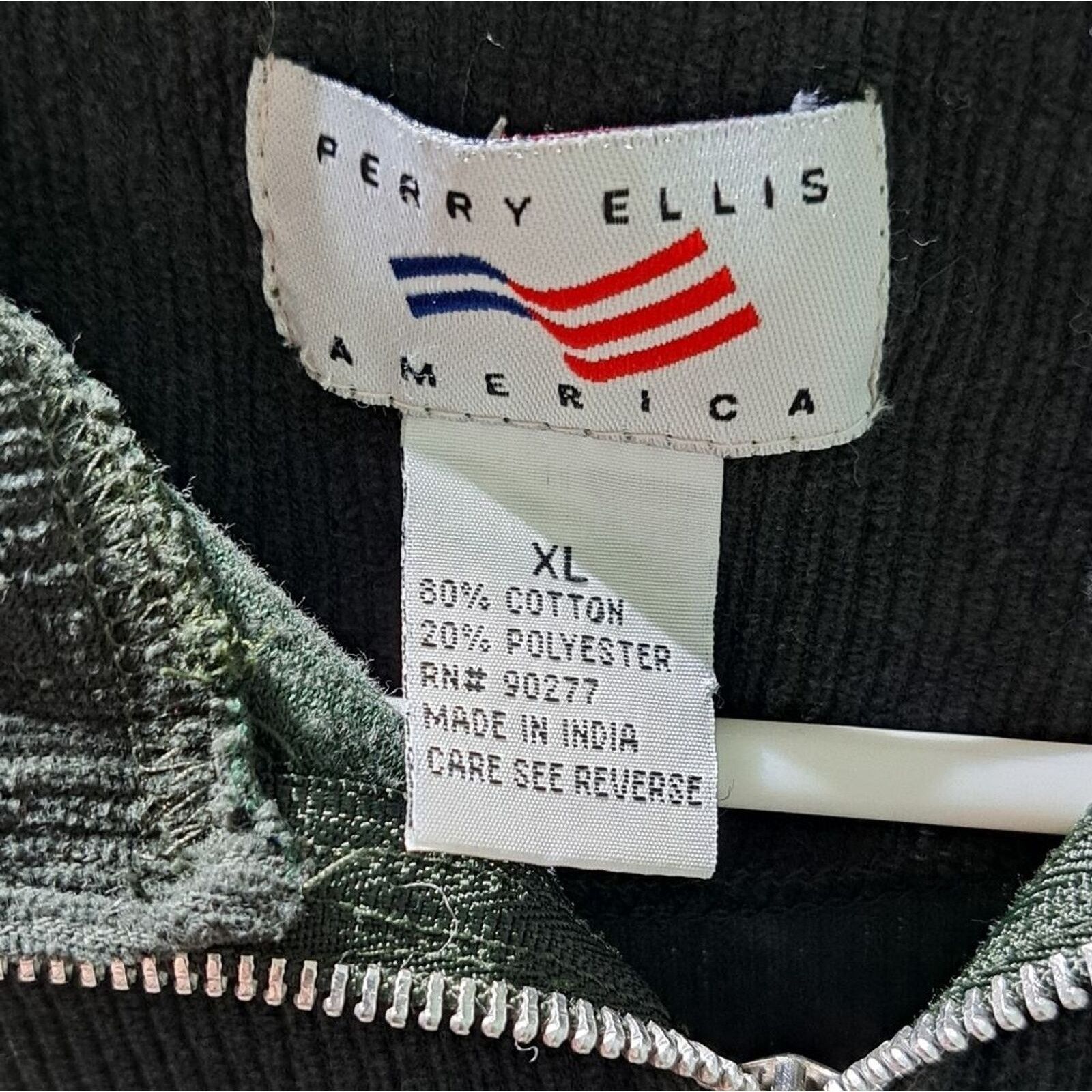 Perry Ellis Vintage Perry Ellis America pullover 1/4 zip shirt mens XL Size US XL / EU 56 / 4 - 7 Thumbnail