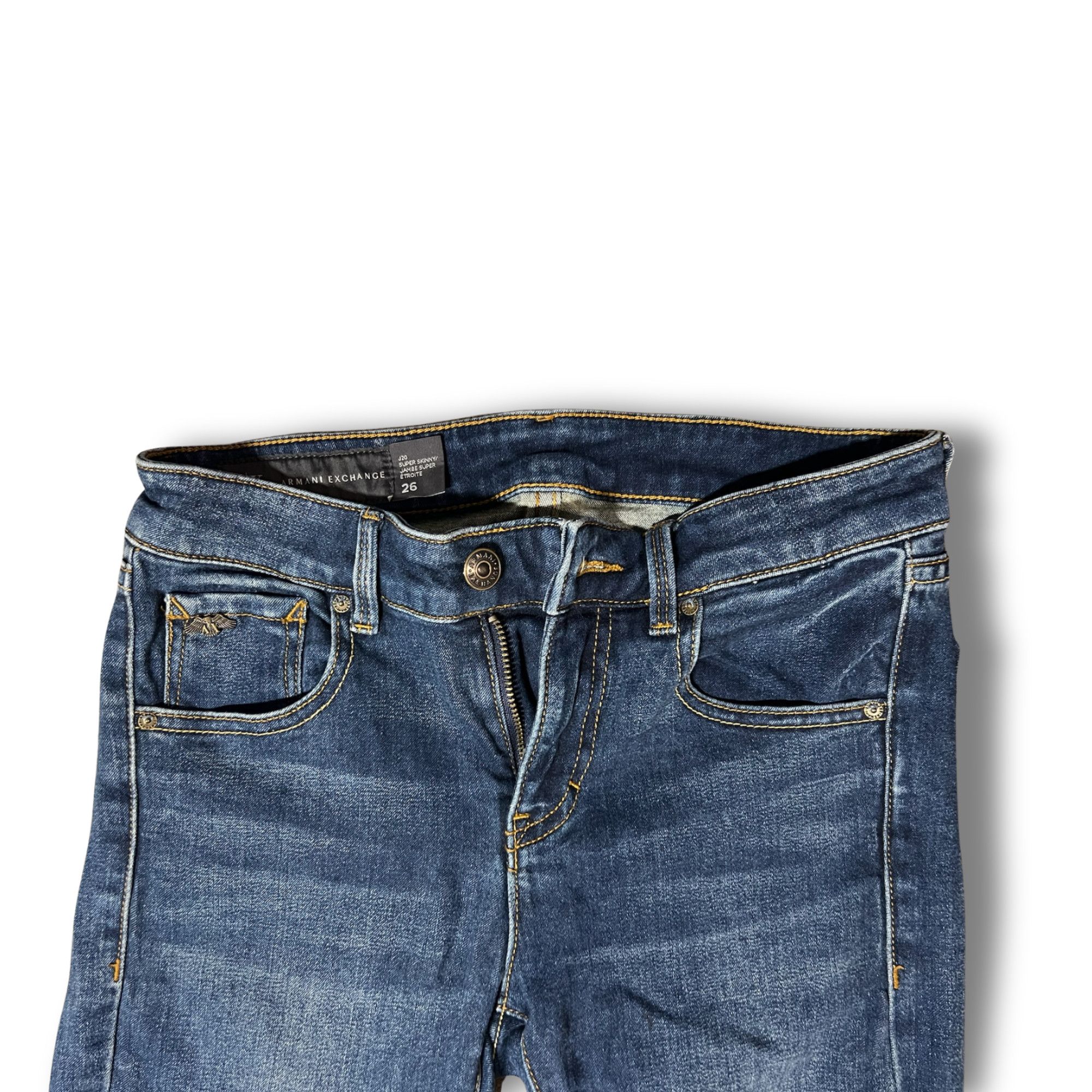Armani Exchange Armani Exchange Womens Skinny Fit Denim Jeans Size 26 XXS Da Size 26" / US 2 / IT 38 - 4 Thumbnail