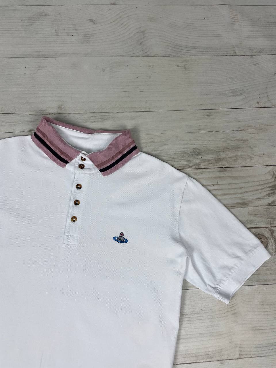 Vivienne Westwood Vivienne Westwood Polo Shirt Logo Orb Size US XL / EU 56 / 4 - 2 Thumbnail