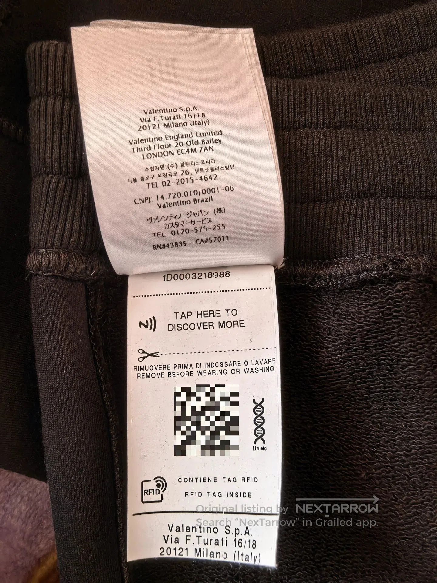 Valentino Valentino Irregular Panel Black Sweatpants M. Size US 32 / EU 48 - 8 Thumbnail