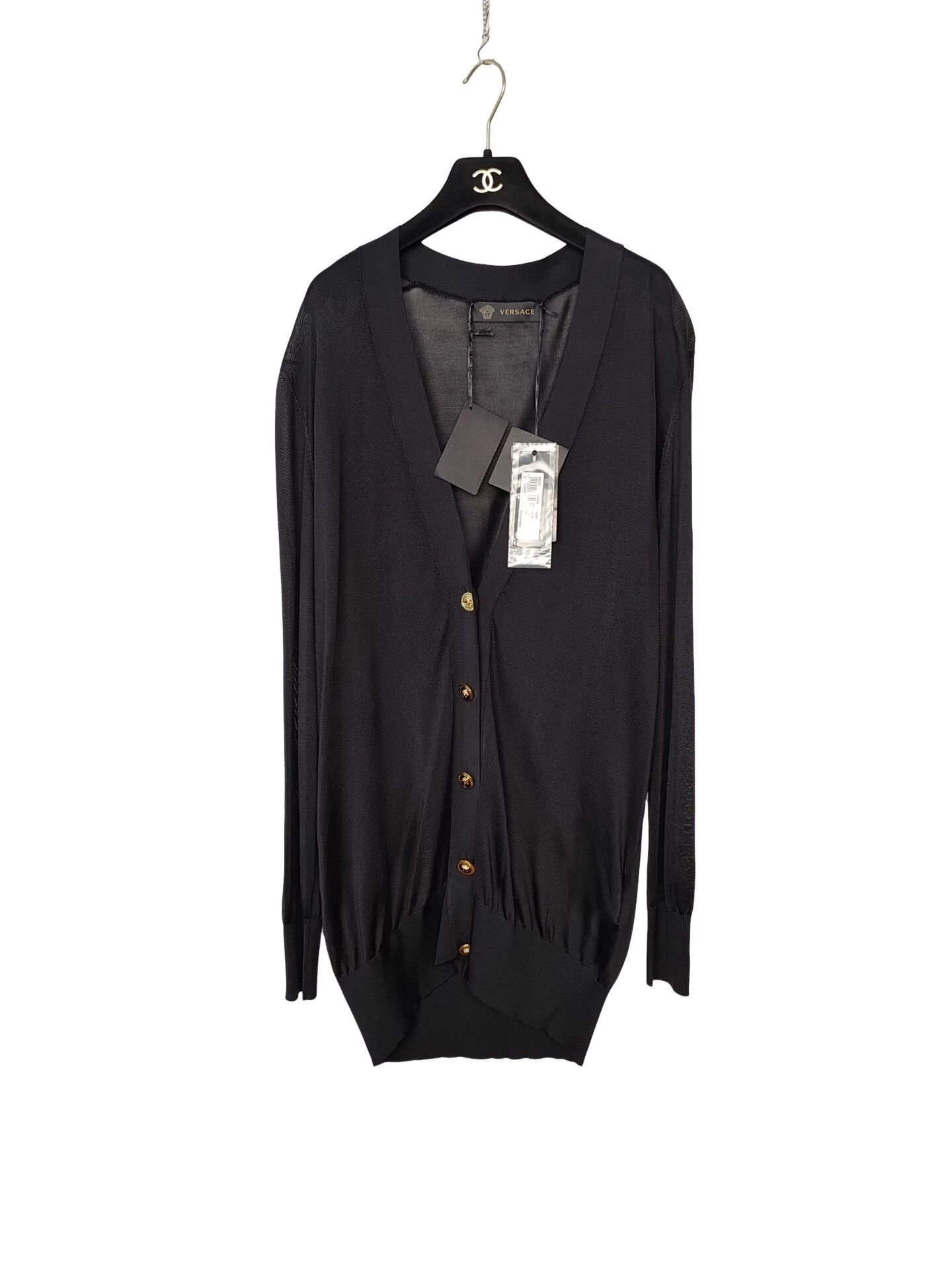 Versace Versace Gold Medusa Button Cardigan Size 44 Size M / US 6-8 / IT 42-44 - 1 Thumbnail
