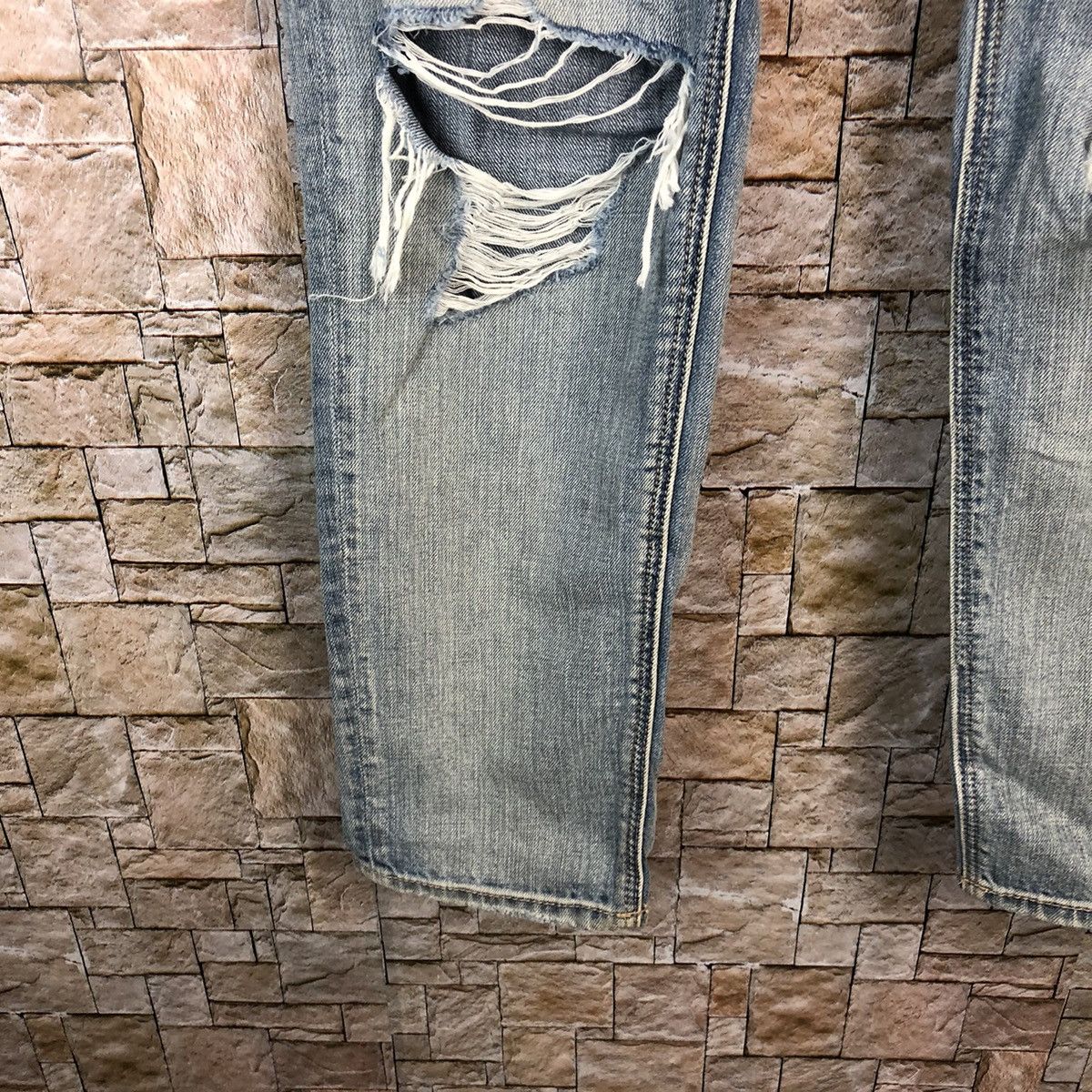 American Eagle Outfitters American Eagle Blue Distressed Denim Pants #A1006 Size 28" / US 6 / IT 42 - 11 Thumbnail