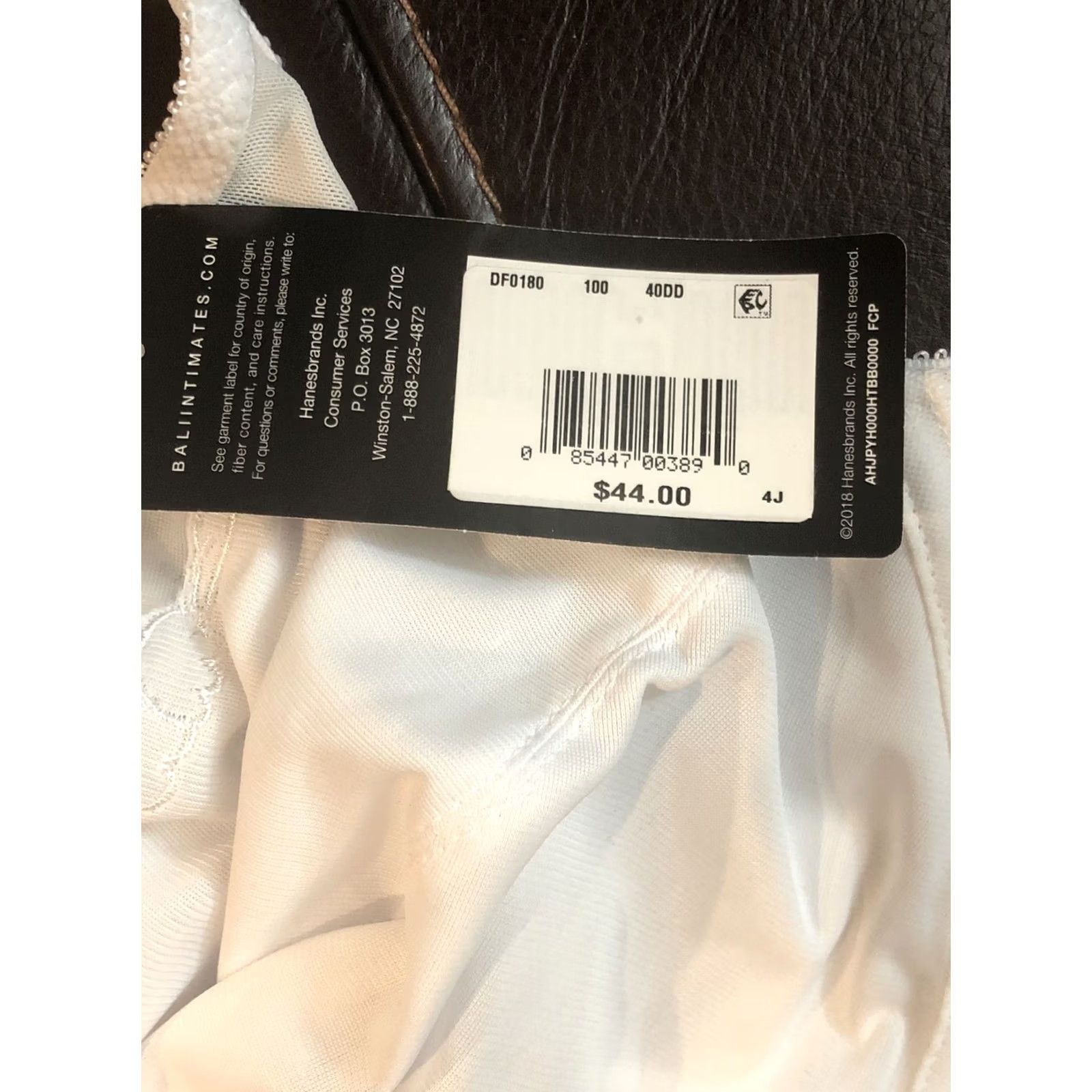 Vintage VINTAGE? No — Bali Flower Underwire Bra 40DD White Full Coverage Support Women's Bra New with Tags Size ONE SIZE - 4 Thumbnail