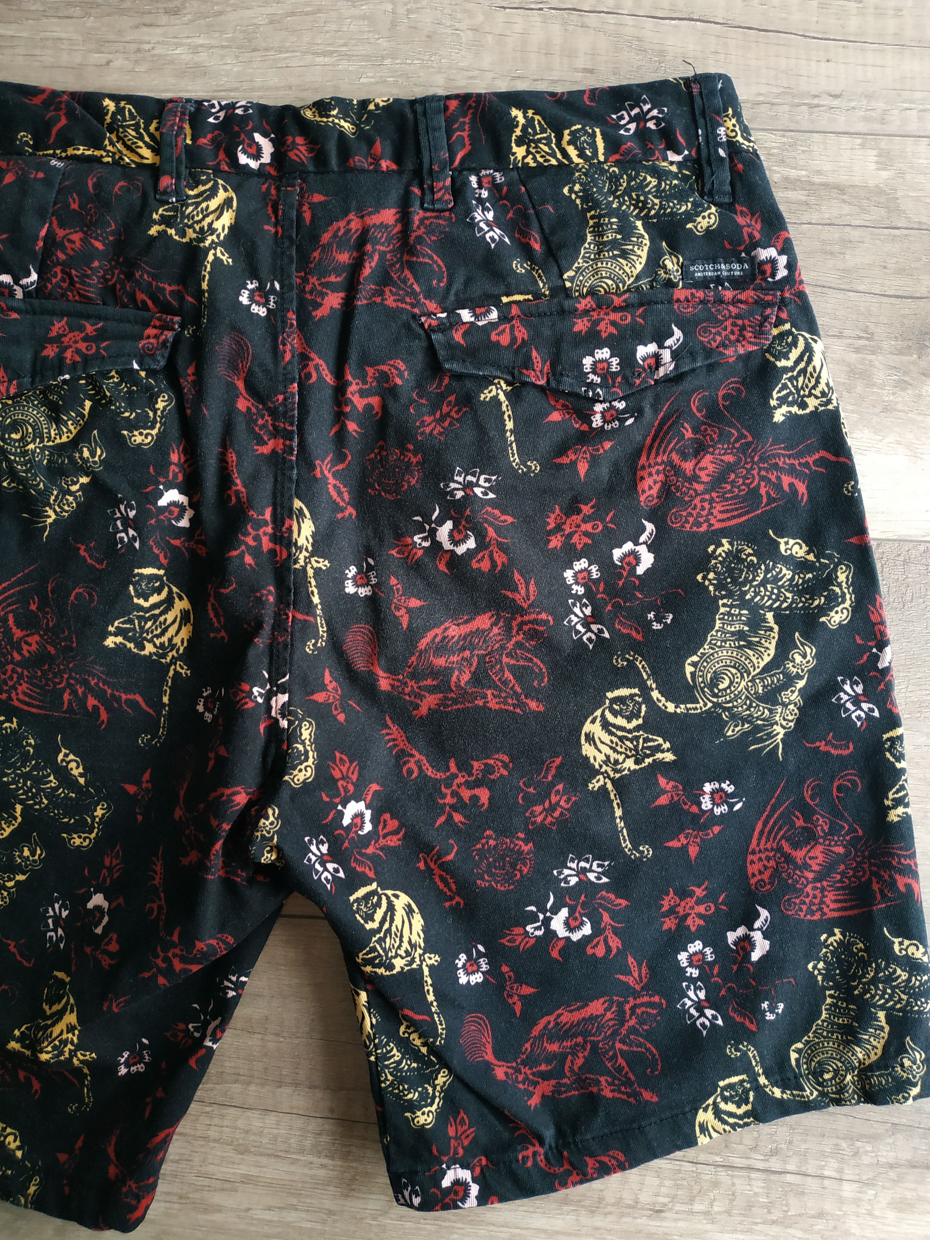 Scotch & Soda Scotch & Soda Men's Jungle Print Chino Shorts, W33 Size US 33 - 4 Thumbnail