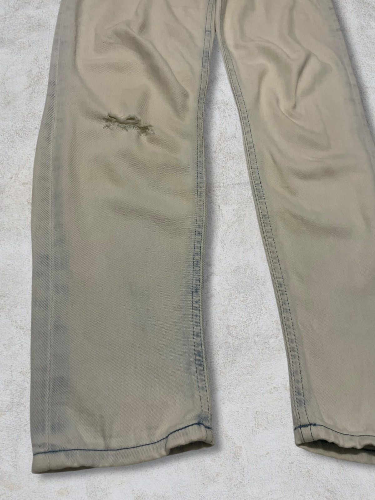 Acne Studios Acne Studios Bleached MudWash Distressed Slim Designer Jeans Size 27" / US 4 / IT 40 - 6 Thumbnail