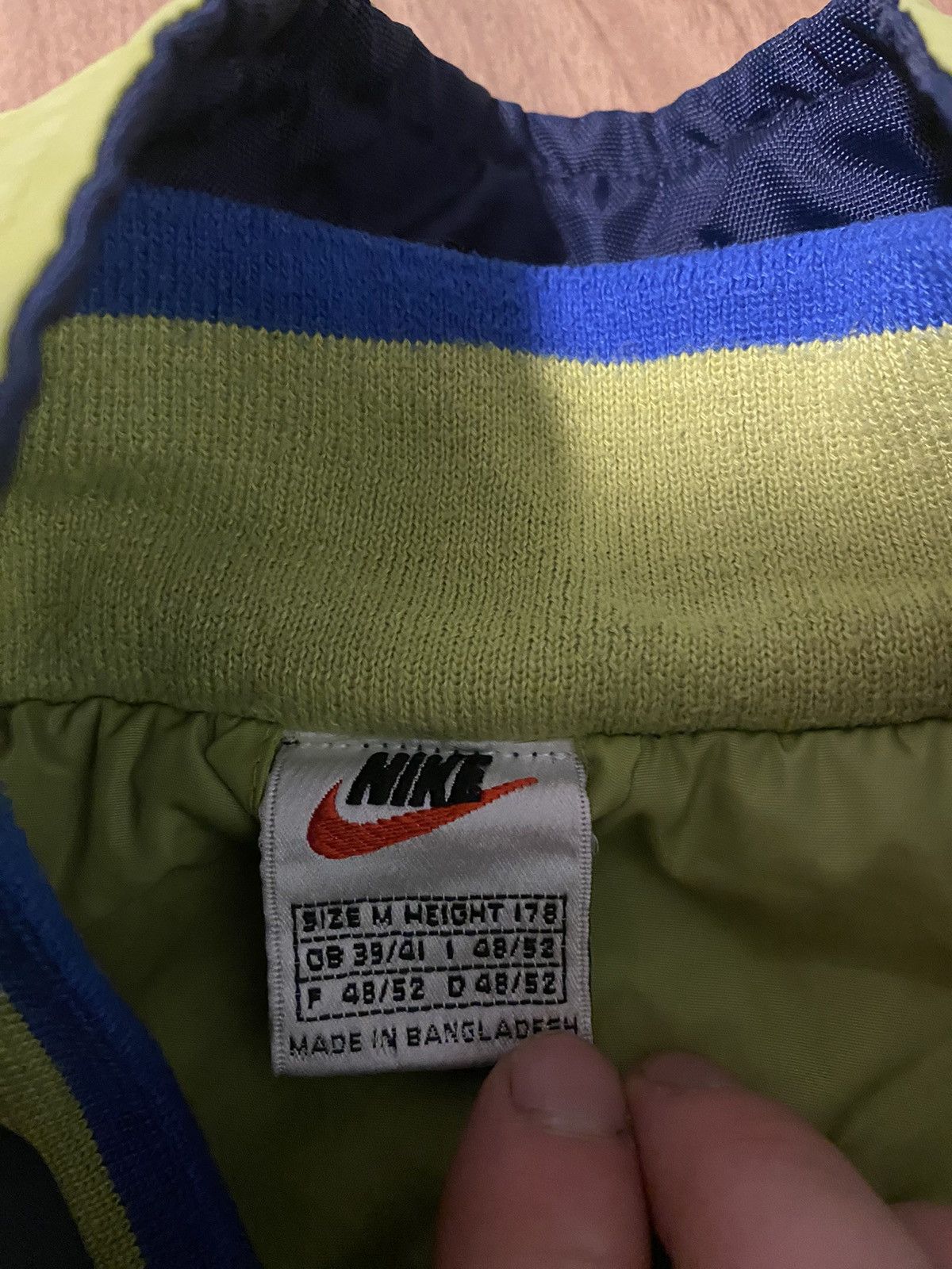 Nike × Vintage 💚GREEN 💚 90s RARE reversible Spell out Nike lite Jacket Size US M / EU 48-50 / 2 - 3 Thumbnail