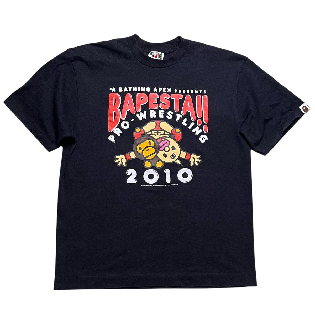 Bape Bape Bapesta Pro Wrestling Tee Size US L / EU 52-54 / 3 - 1 Thumbnail