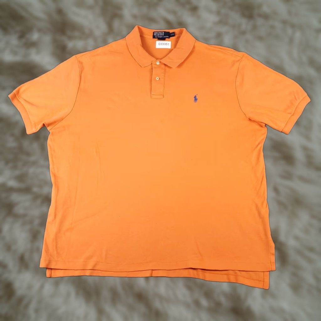 Ralph Lauren Ralph Lauren Polo Shirt Men 2XL Orange Short Sleeve Cotton Size US XXL / EU 58 / 5 - 1 Thumbnail