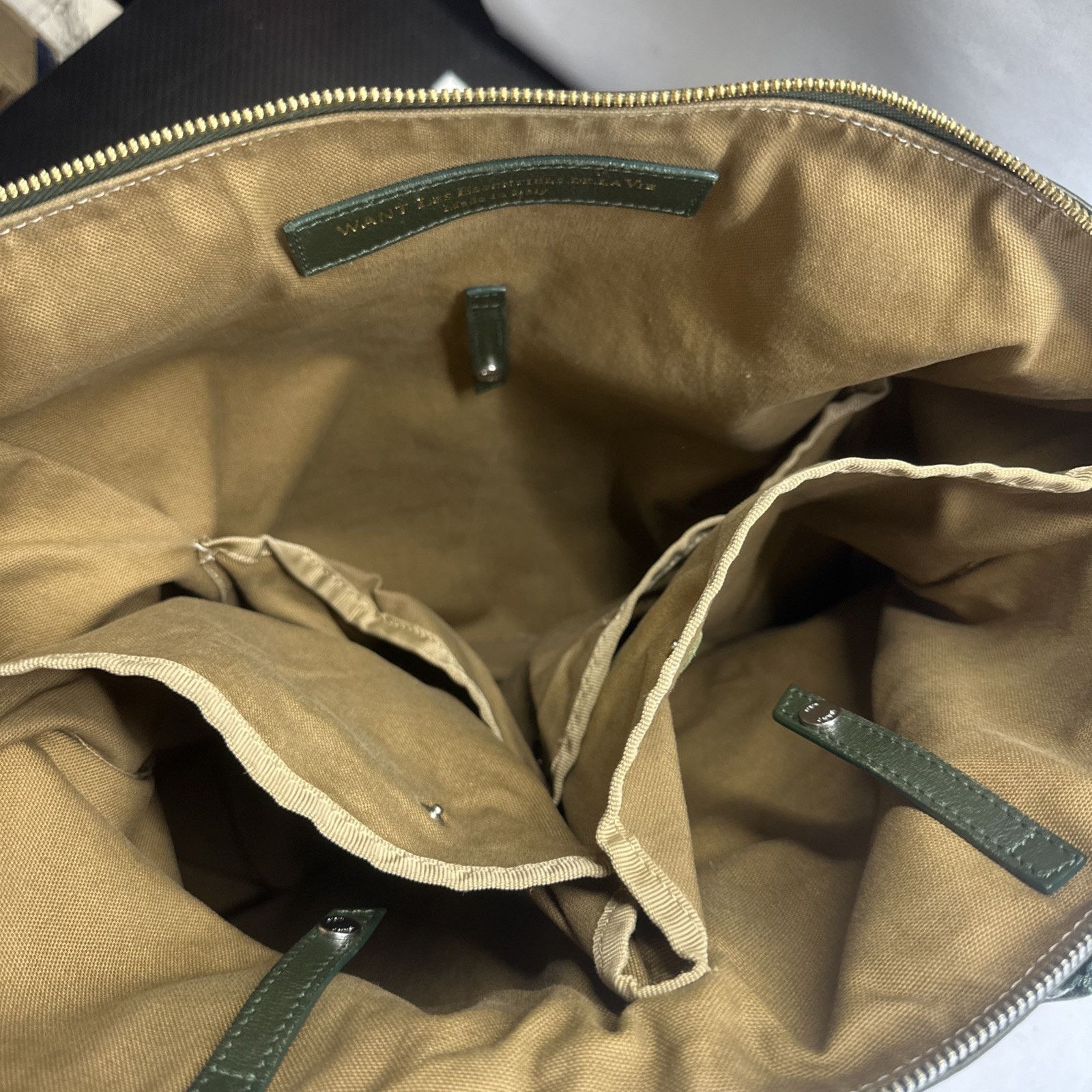 WANT Les Essentiels WANT Les Essentiels O’Hare Large Leather Tote Bag - Green Size ONE SIZE - 14 Thumbnail