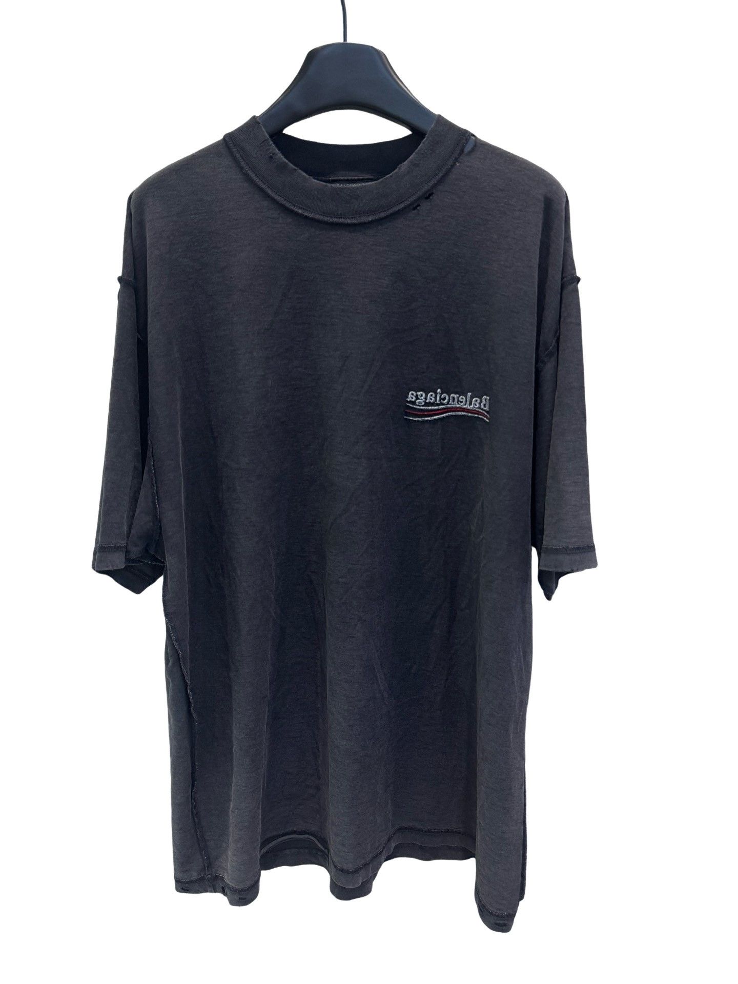 Balenciaga Balenciaga Wave Logo T-Shirt Size S Size US S / EU 44-46 / 1 - 1 Thumbnail