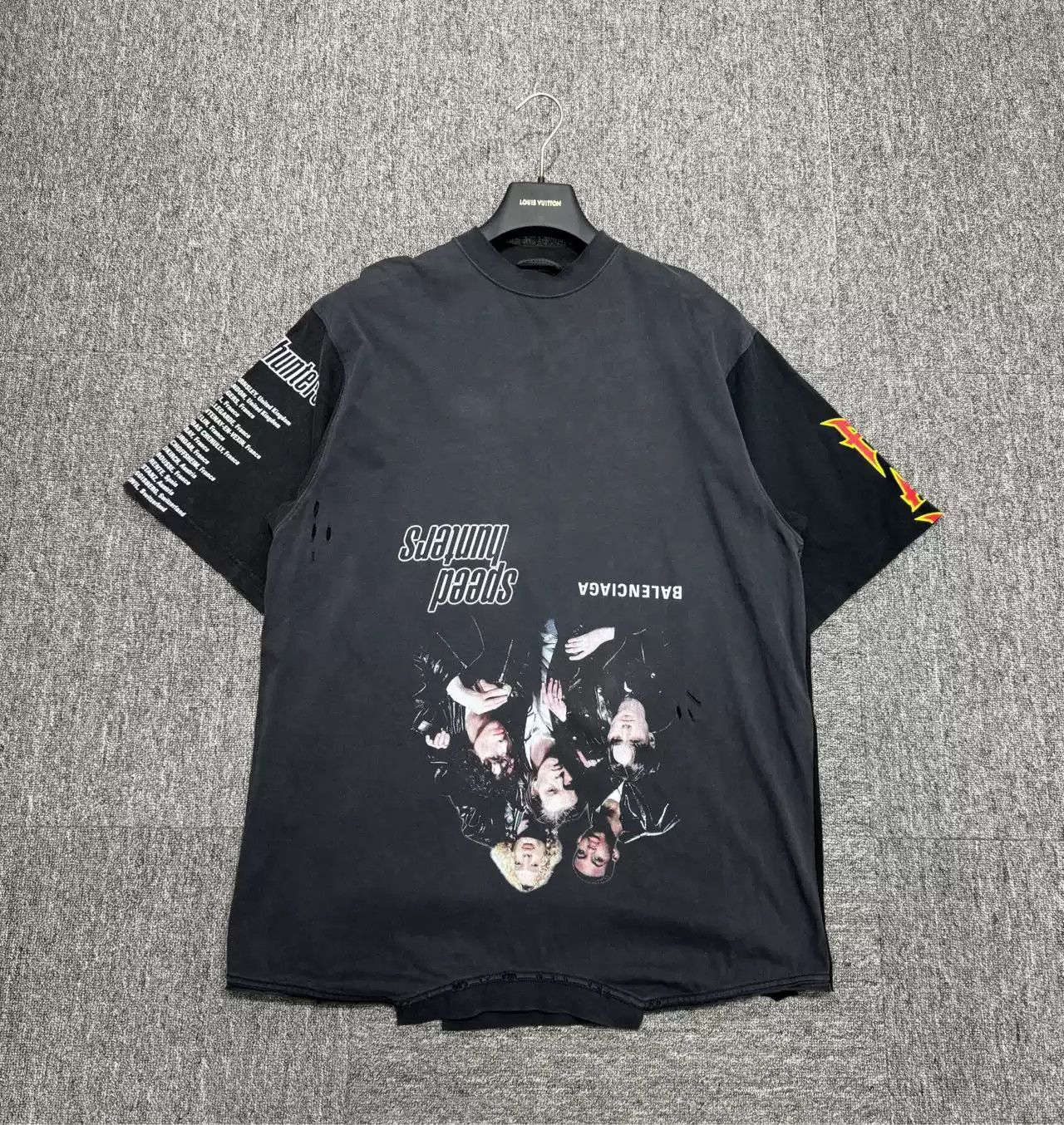 Balenciaga Balenciaga Inverted Band Printed Short Sleeve Size US M / EU 48-50 / 2 - 1 Thumbnail