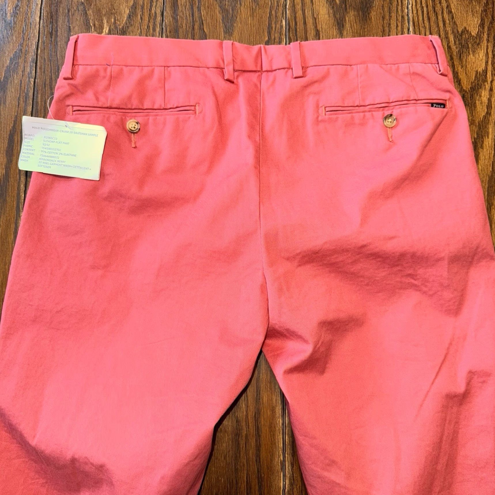 Polo Ralph Lauren Polo Ralph Lauren Pink Slim Fit Stretch Chino Pants Men’s 32x32 New Size US XS / EU 42 / 0 - 7 Thumbnail