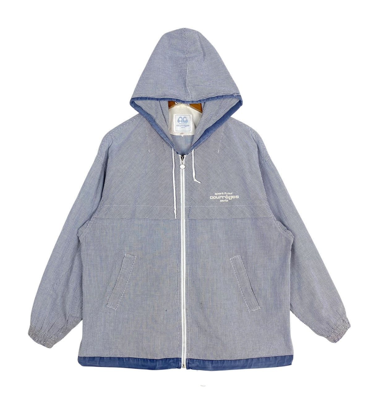 Courreges Rare‼️ Courreges Distressed Hoodie Zipper Jacket Size US M / EU 48-50 / 2 - 1 Thumbnail