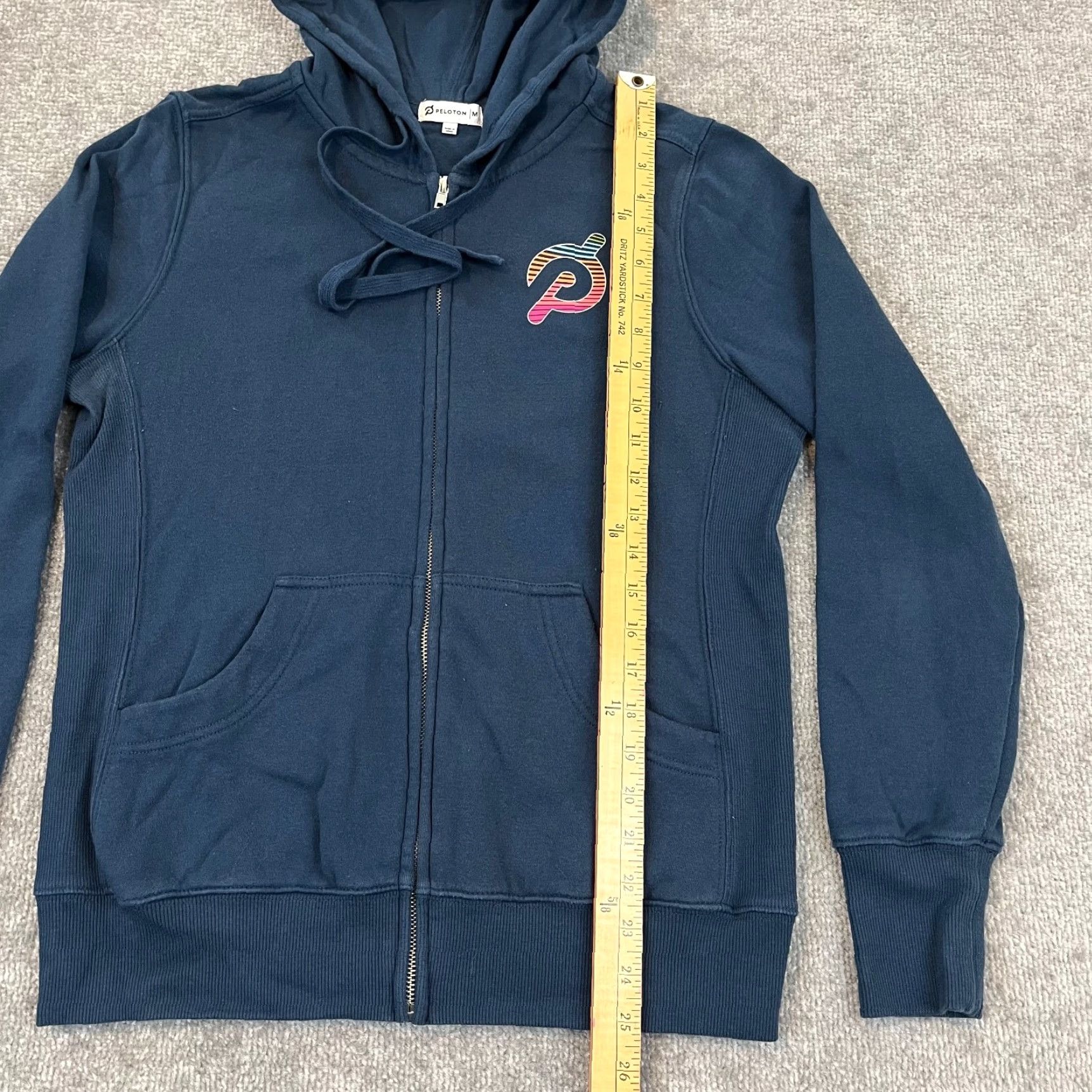Vintage Peloton Jacket Womens Medium Blue Ultimate Fleece Zip Hoodie Cycling Training Size M / US 6-8 / IT 42-44 - 5 Thumbnail