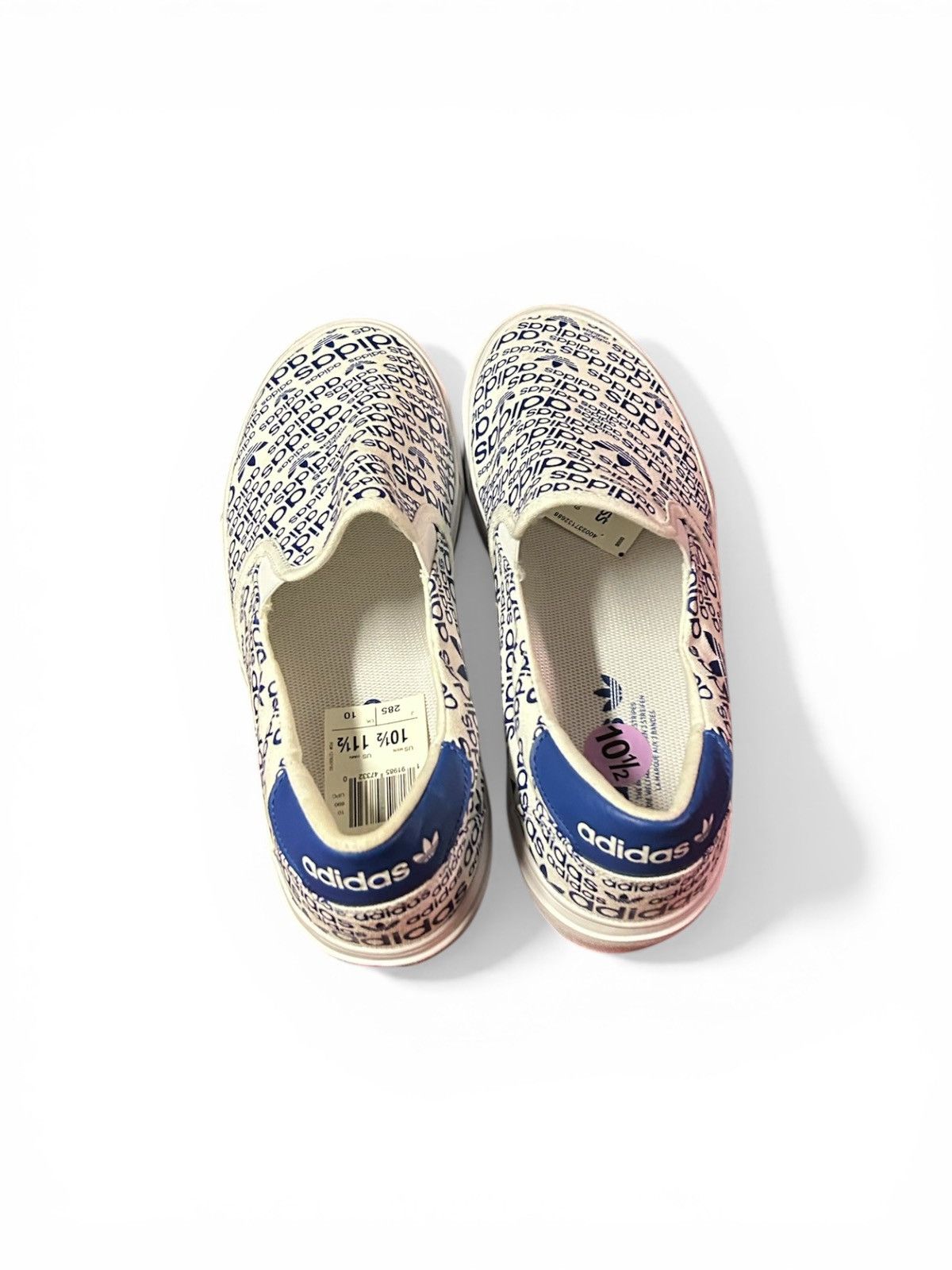 Adidas Court Rallye Slip 'Allover Logo - Collegiate Royal 10.5 Size US 10.5 / EU 43-44 - 4 Thumbnail