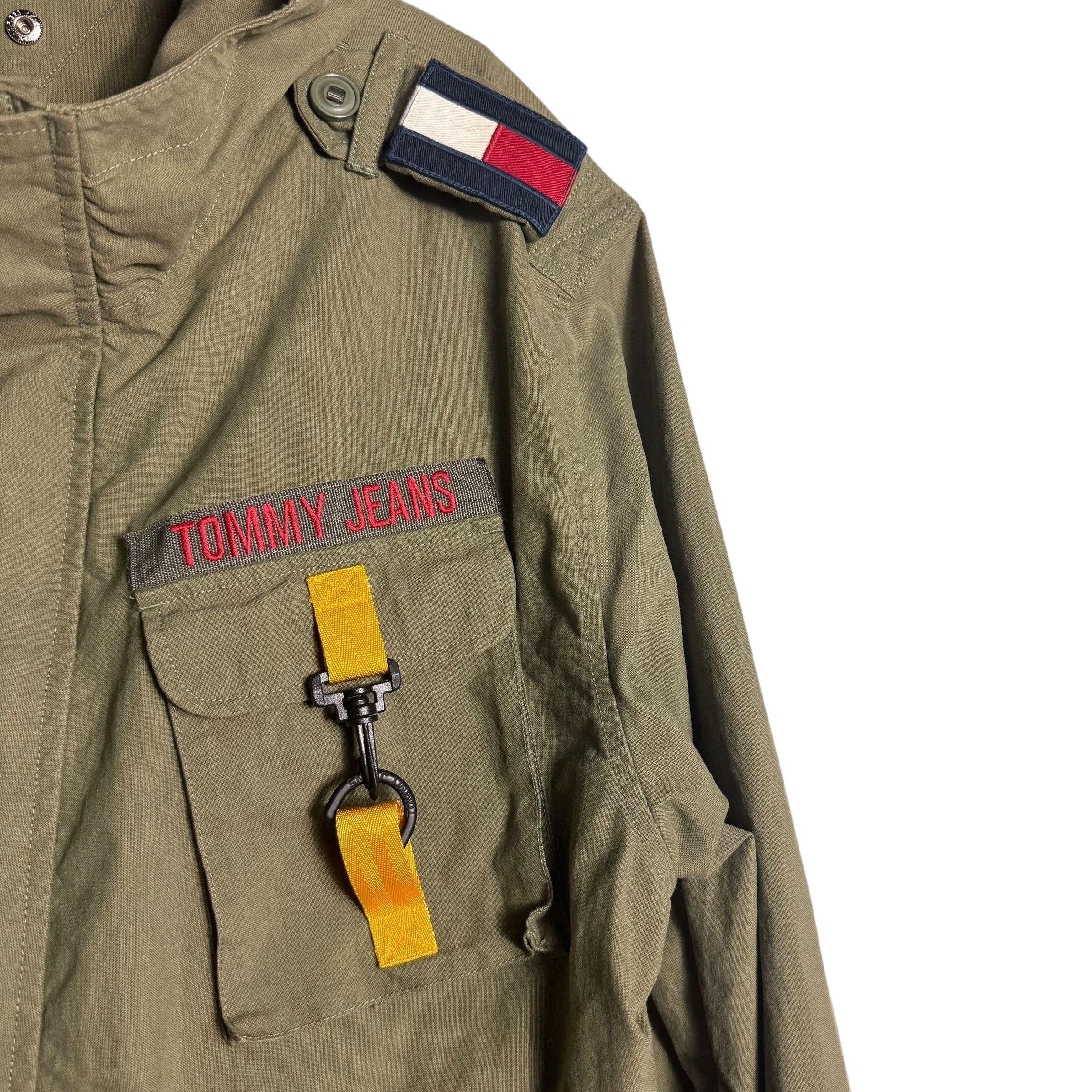 Tommy Hilfiger 🔥RARE🔥Vintage Tommy Hilfiger Jeans Military Trench Jacket Size US L / EU 52-54 / 3 - 3 Thumbnail