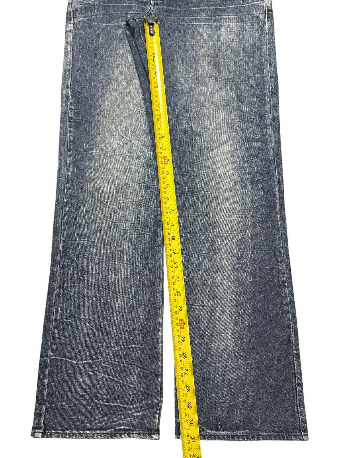 Hysteric Glamour Vintage Y2K Japanese Blue Faded Honeycomb Regular Straight Size US 32 / EU 48 - 10 Thumbnail