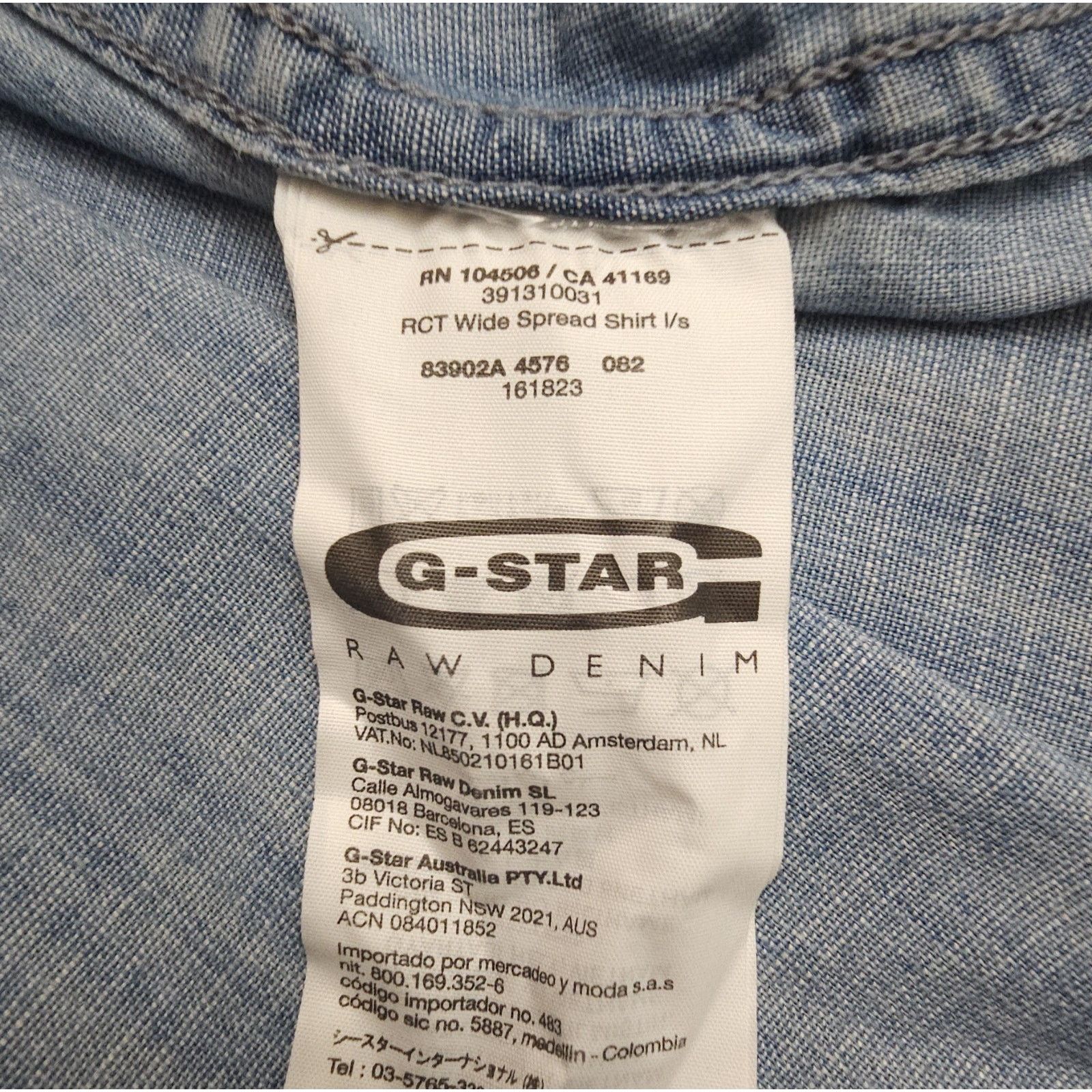 G-Star G-Star Work Shirt Button Up Denim Cotton Pockets M Size US M / EU 48-50 / 2 - 8 Thumbnail