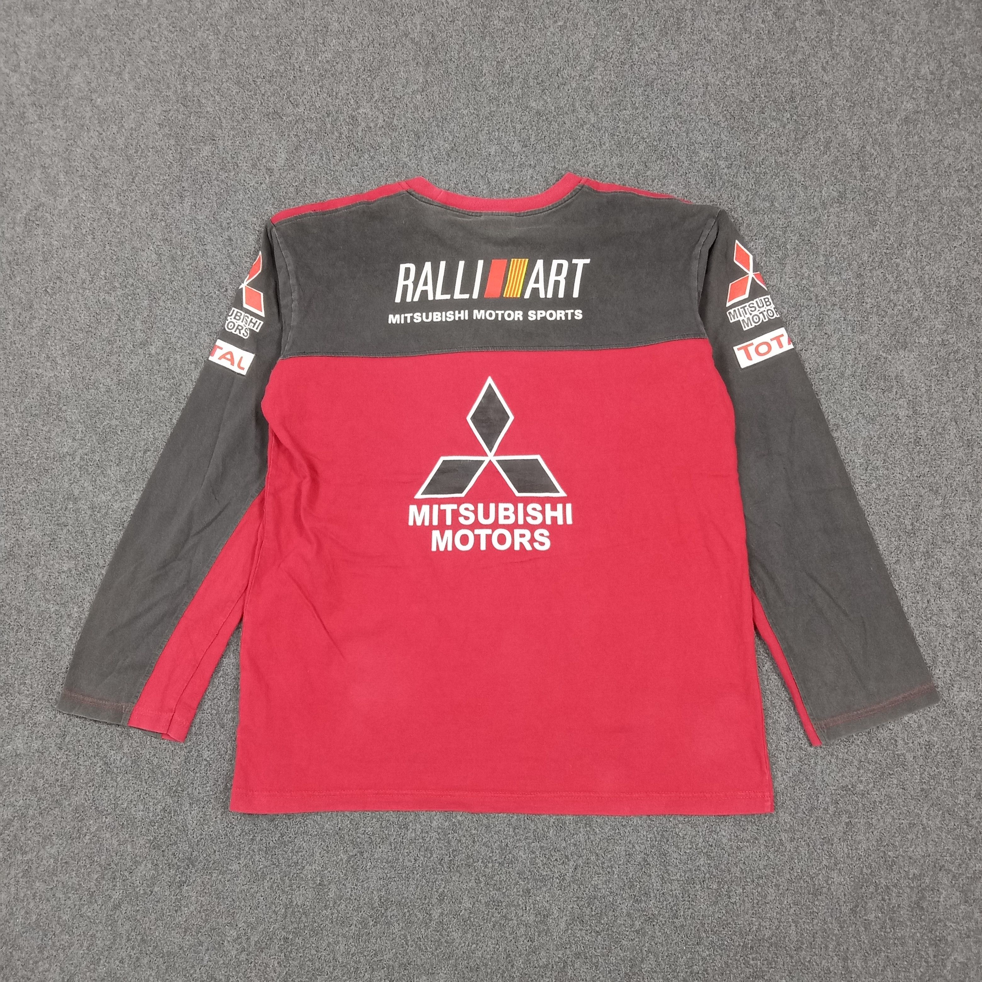 Japanese Brand 90s JDM Mitsubishi Ralliart Racing Motorsport Tshirt C285N77 Size US L / EU 52-54 / 3 - 5 Thumbnail