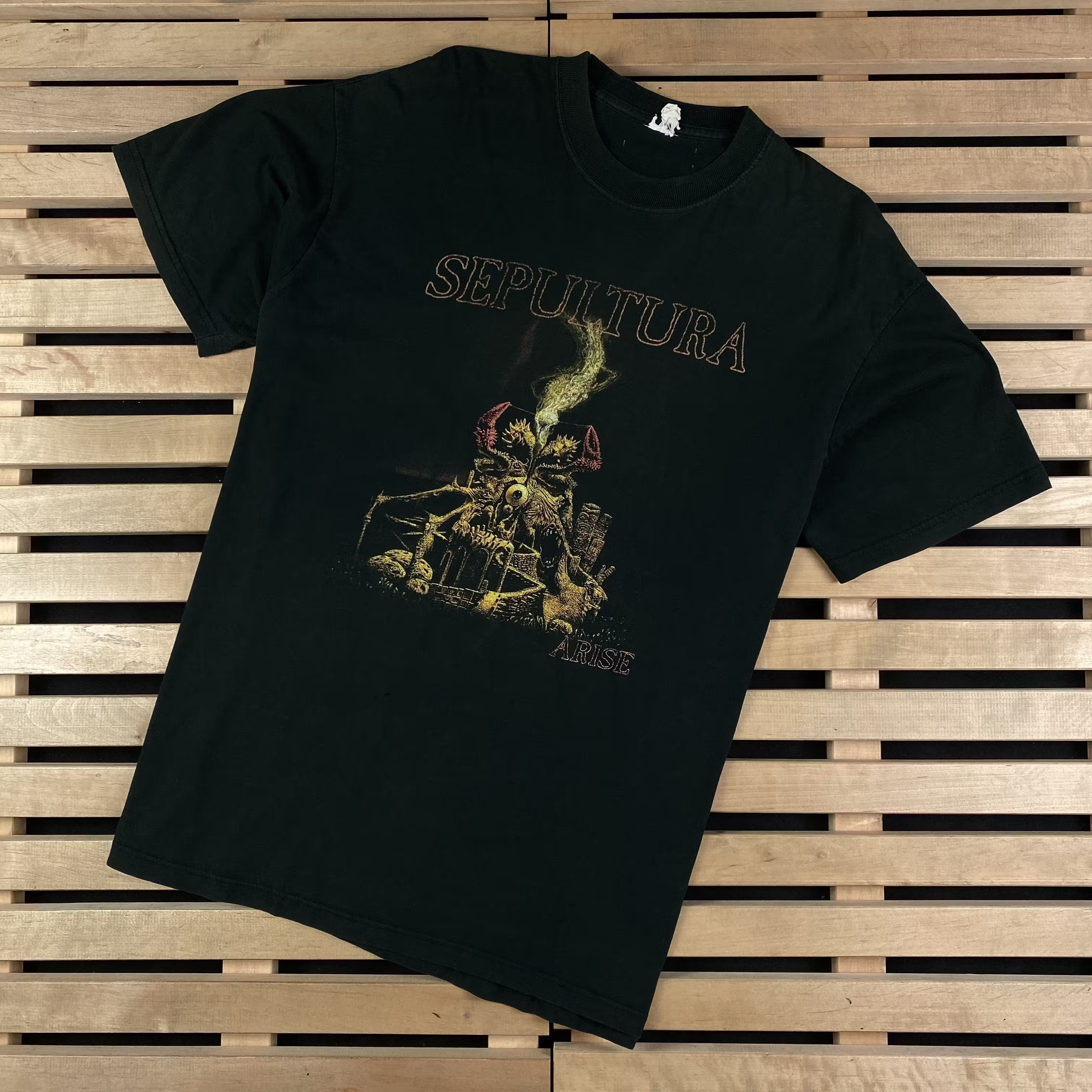Men’s Rock T-Shirt Sepultura Arise Vintage 90’s Size L-XL