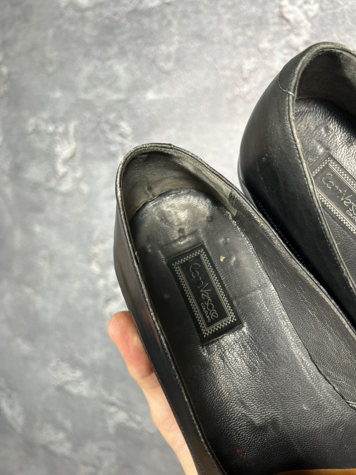 Versace Rare Vintage Gianni Versace Kittie Leather Loafers Shoes Size US 9 / EU 42 - 17 Thumbnail