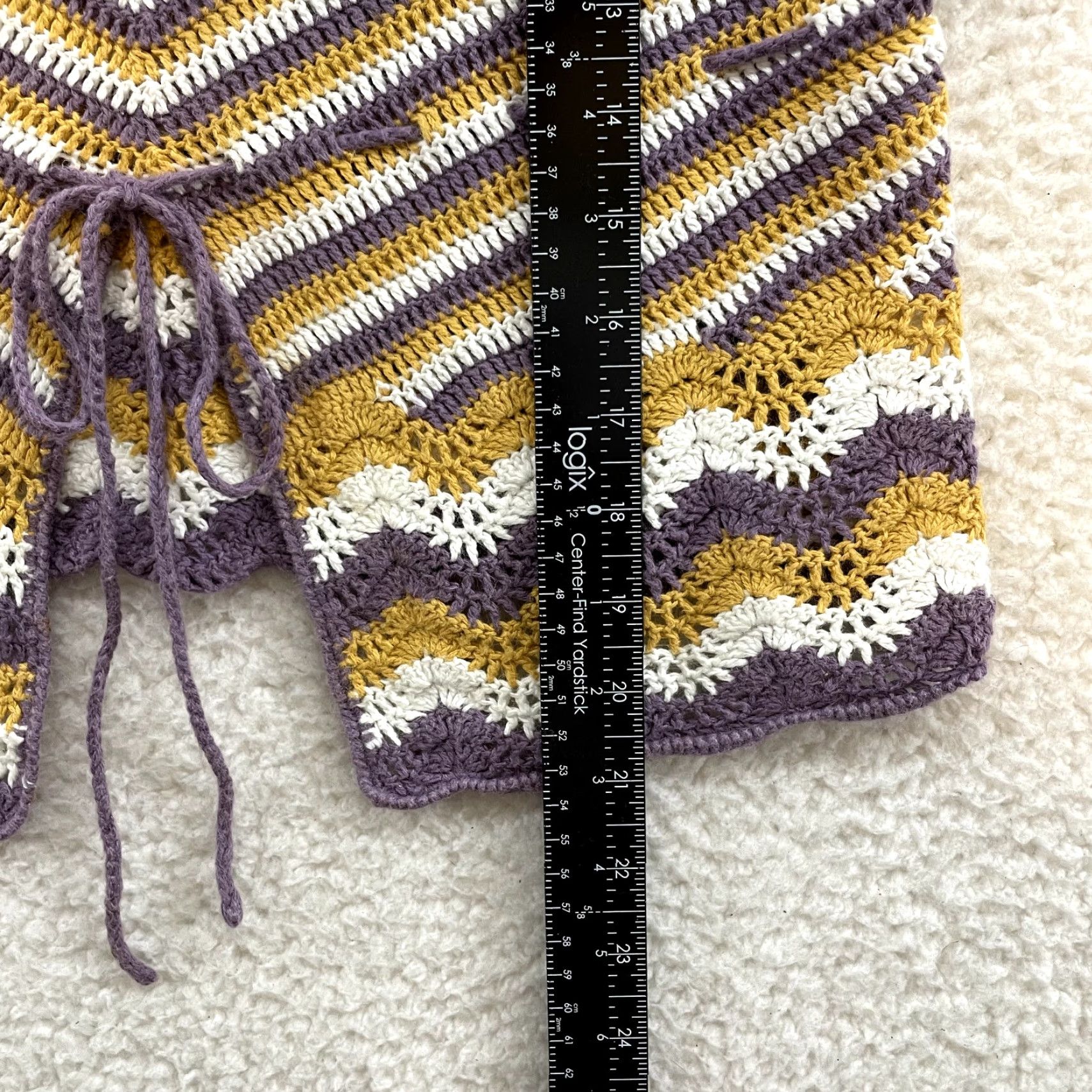 Vintage VINTAGE Y2K Camisole Tank Top Striped Crochet Boho Fairy Grunge Festival Shirt M Womens Size M / US 6-8 / IT 42-44 - 7 Thumbnail