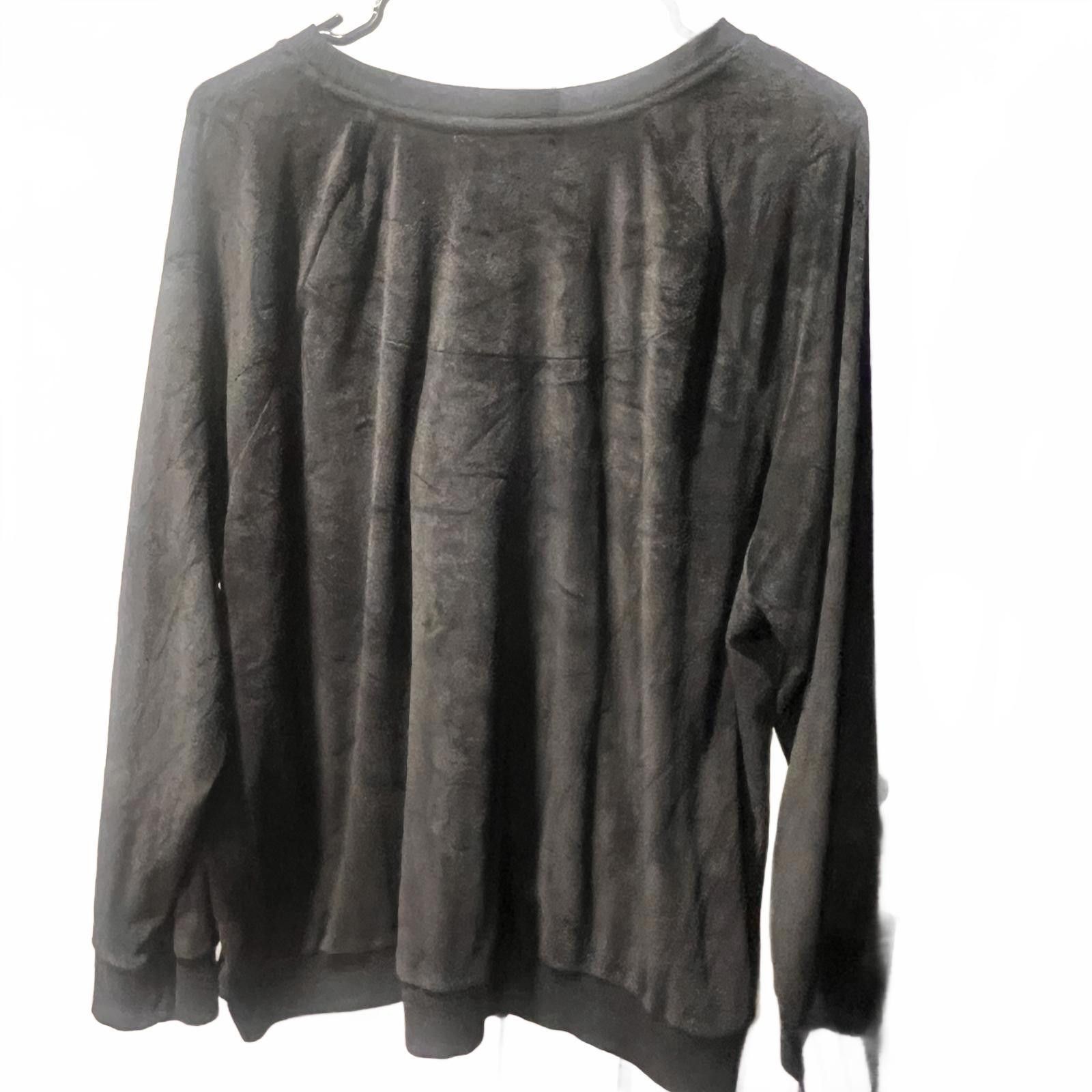 Unknown London Woman's Black Long Sleeve Sweatshirt Size 3XL / US 20-22 - 3 Thumbnail